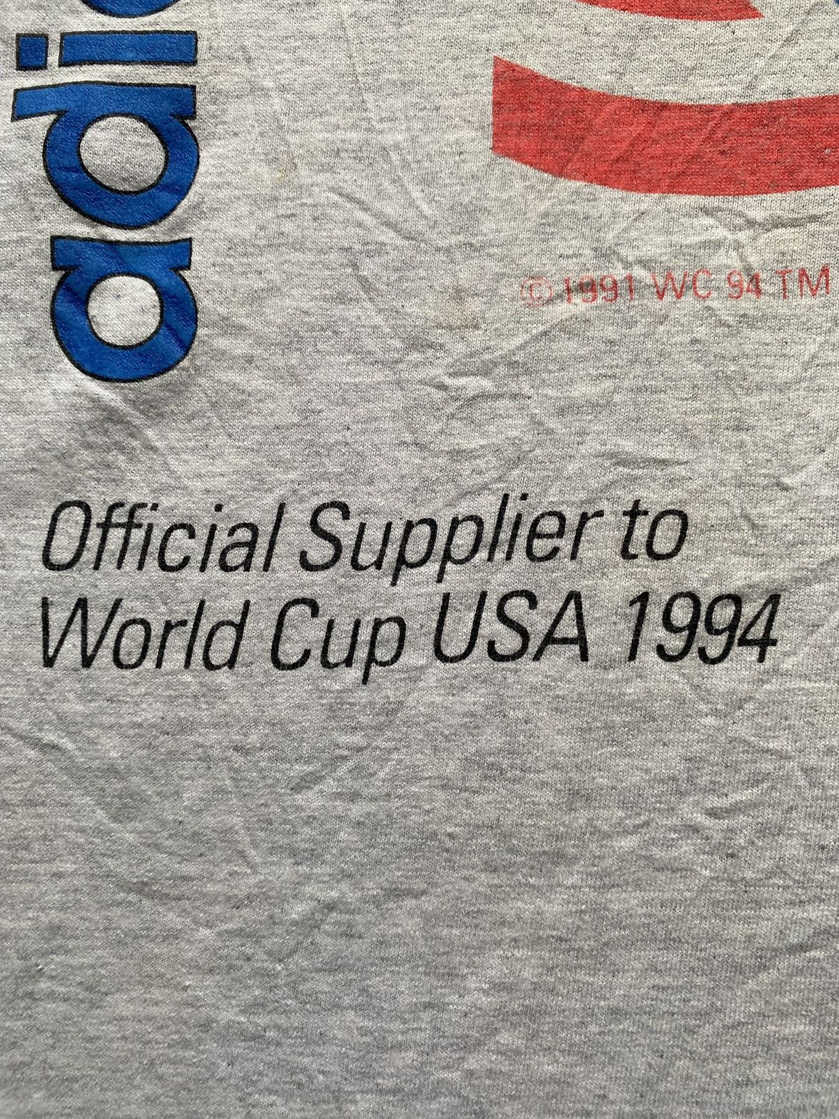 Adidas Vintage Adidas Fifa World Cup USA 1994 T-Shirt Size US L / EU 52-54 / 3 - 4 Thumbnail