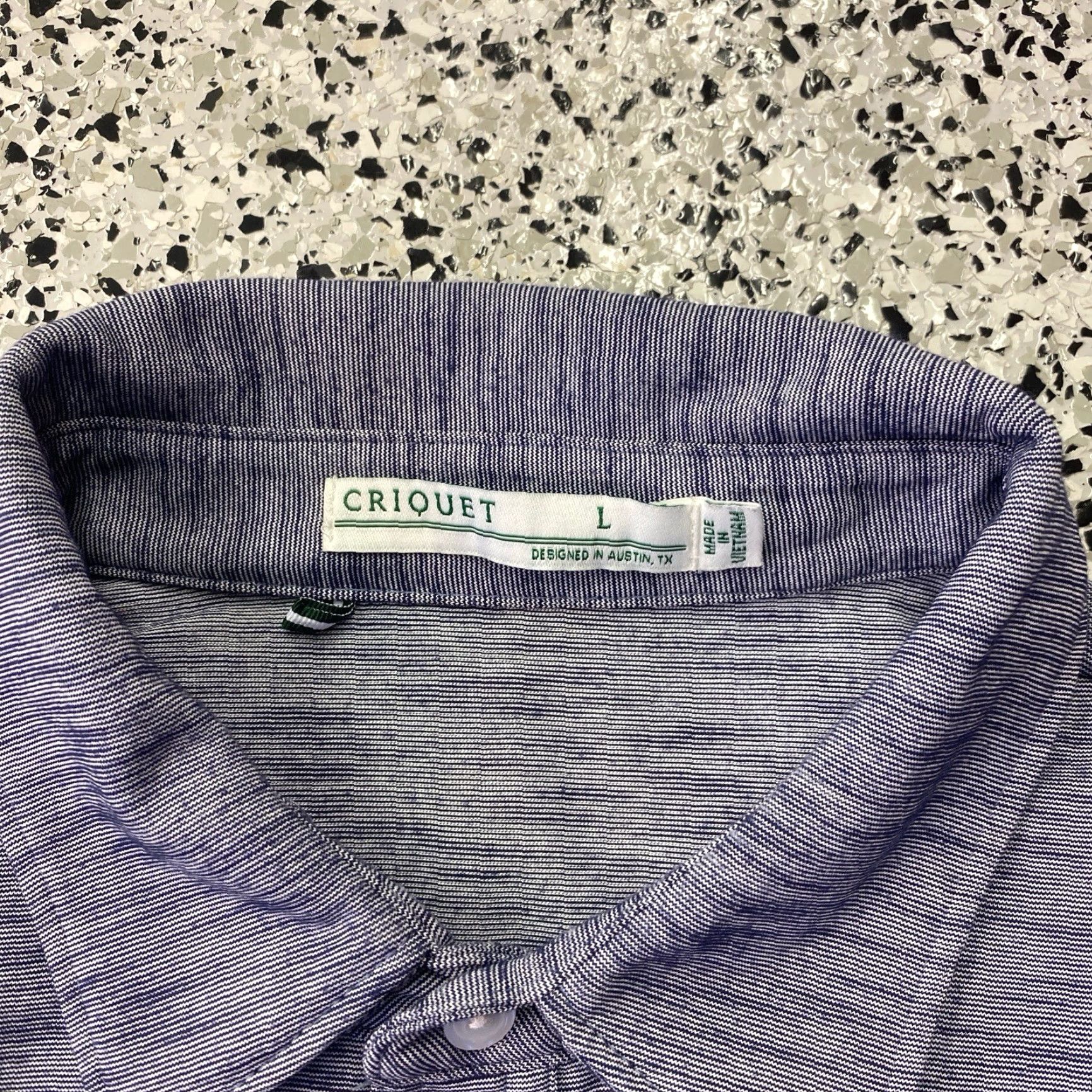 Vintage Criquet Mens Long-Sleeve Chest Pocket Performance Golf Shirt Classic Size L Size US L / EU 52-54 / 3 - 2 Thumbnail