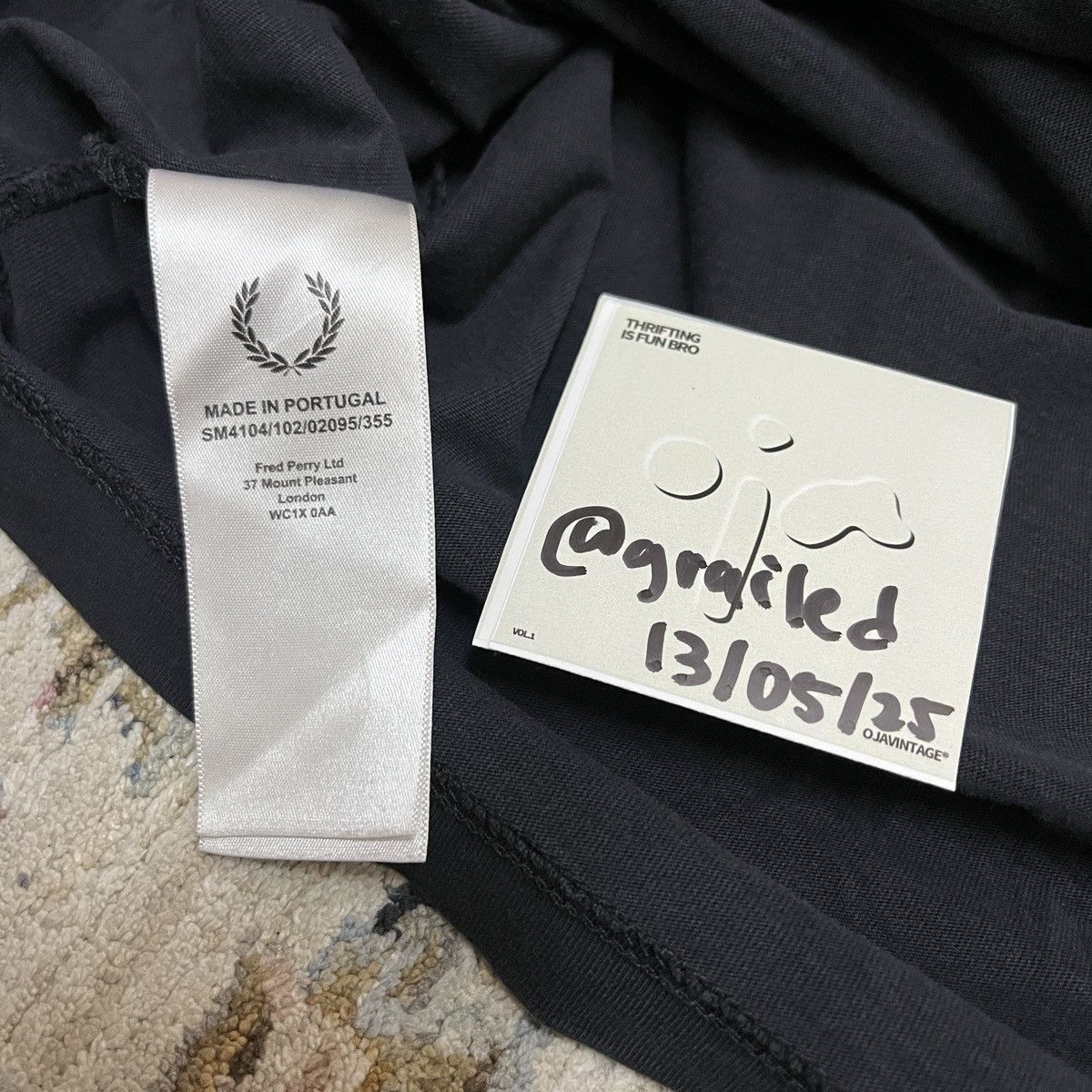 Fred Perry × Raf Simons Raf Simons Fred Perry Taped S/S Tee Size US L / EU 52-54 / 3 - 4 Thumbnail