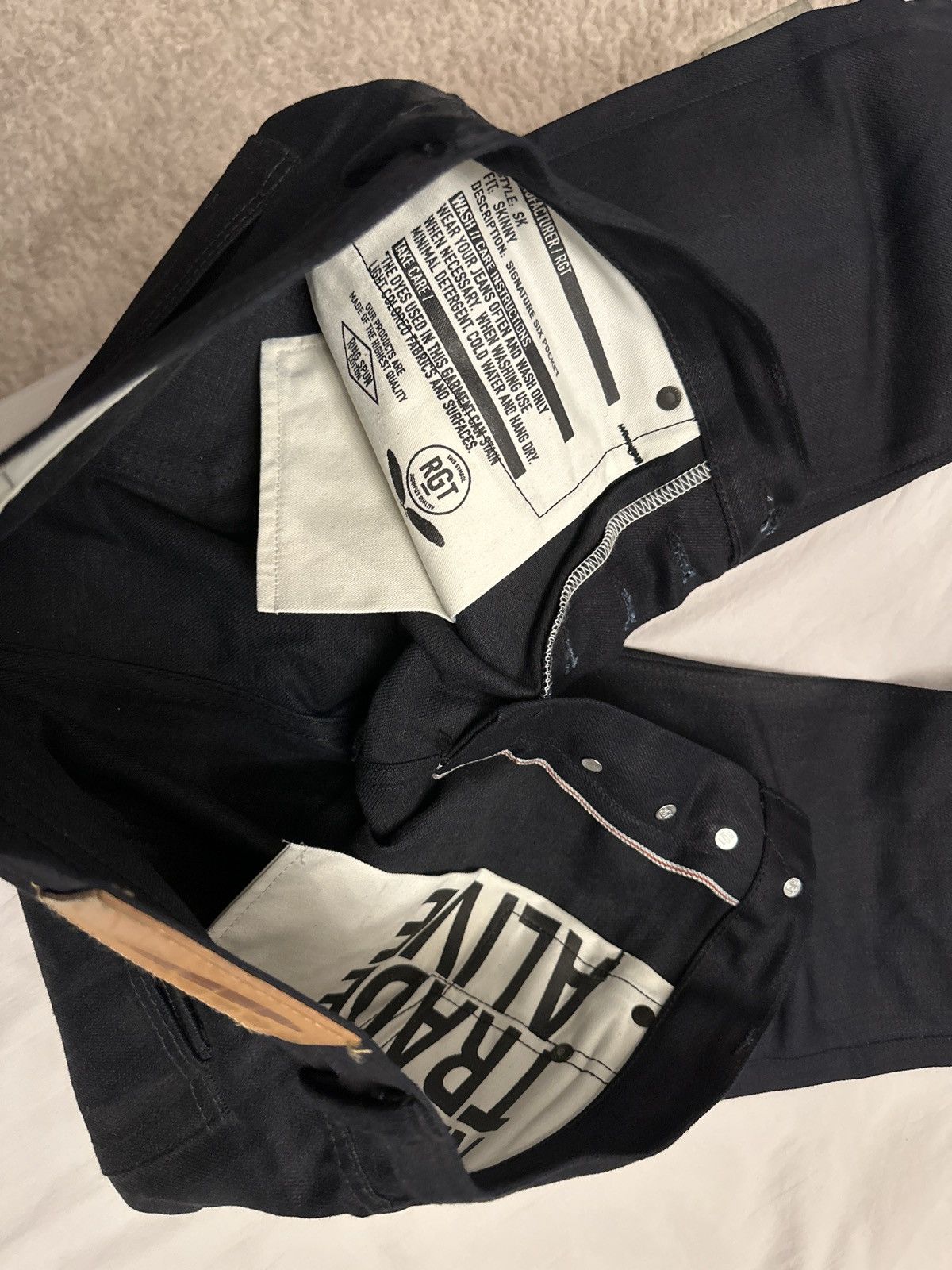 Rogue Territory Rogue Territory SK Indigo X Black 13oz 30W Size US 30 / EU 46 - 6 Thumbnail