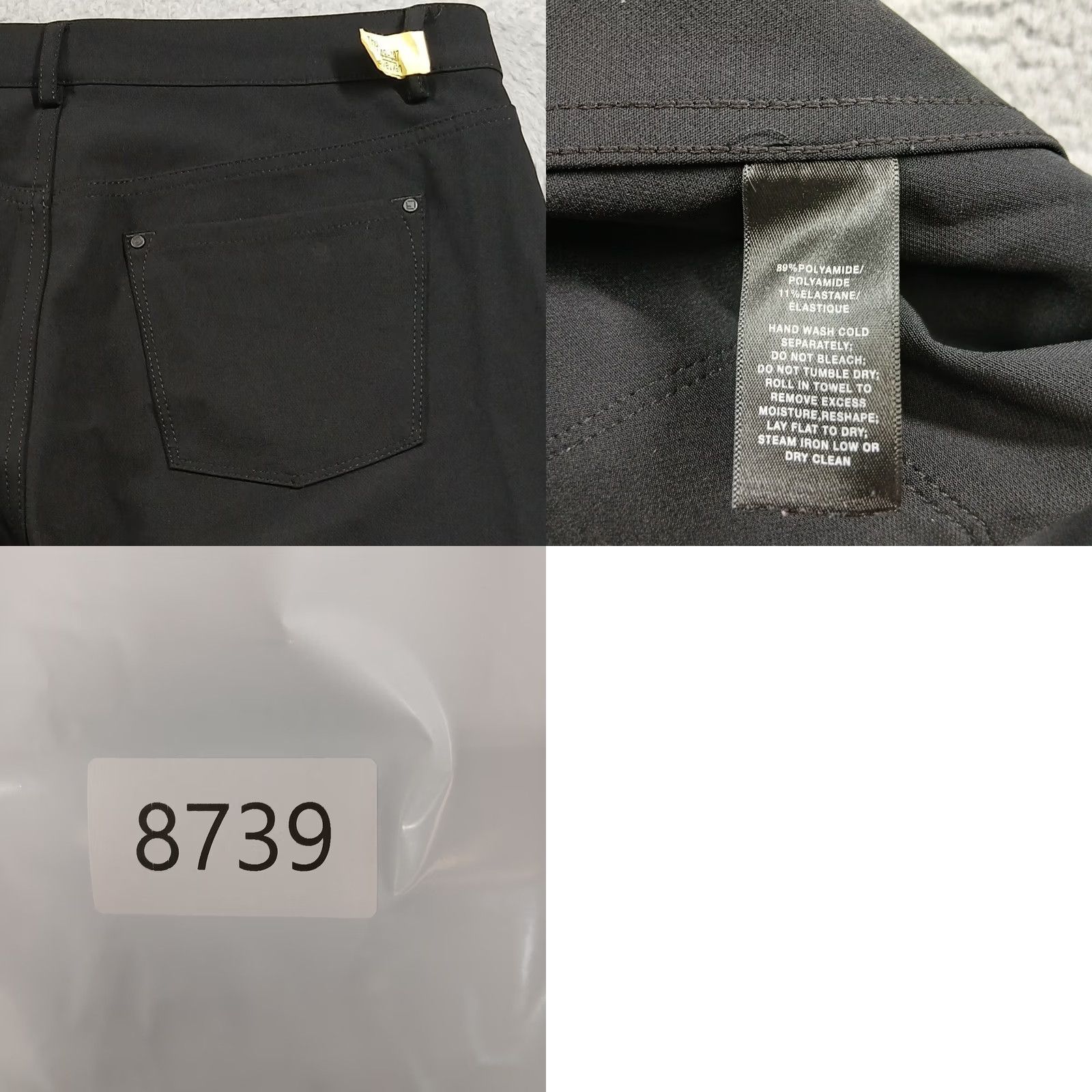 Vintage Lafayette 148 New York Mercer Slim Fit Pants Black Size 6 Woman Velvet? No, Black solid pants with pockets, stretchTwist? Size 28" / US 6 / IT 42 - 8 Thumbnail