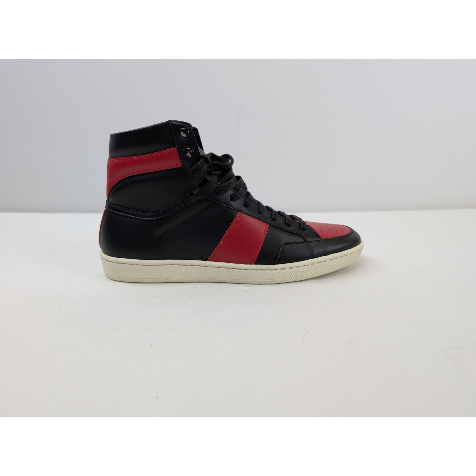 Saint Laurent Paris o1rshd1 Alpha Sigma SL10H Hi Top Sneakers in Red/Black Size US 10 / EU 43 - 5 Thumbnail