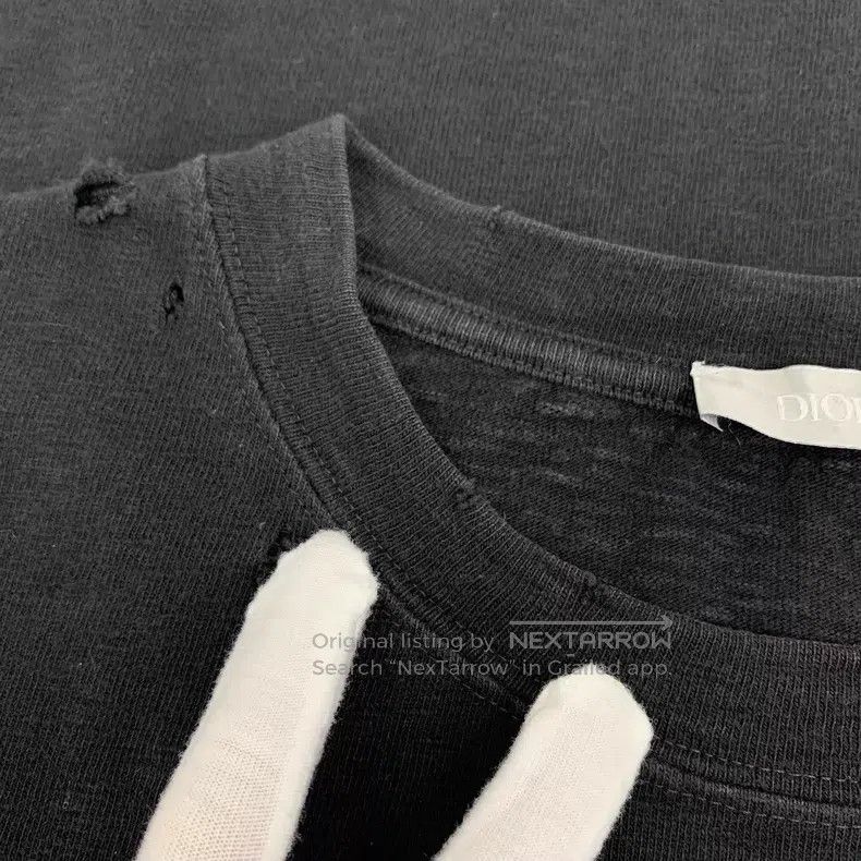 Dior Dior Black old hole logo letter print cotton round-neck sh Size M / US 6-8 / IT 42-44 - 9 Thumbnail