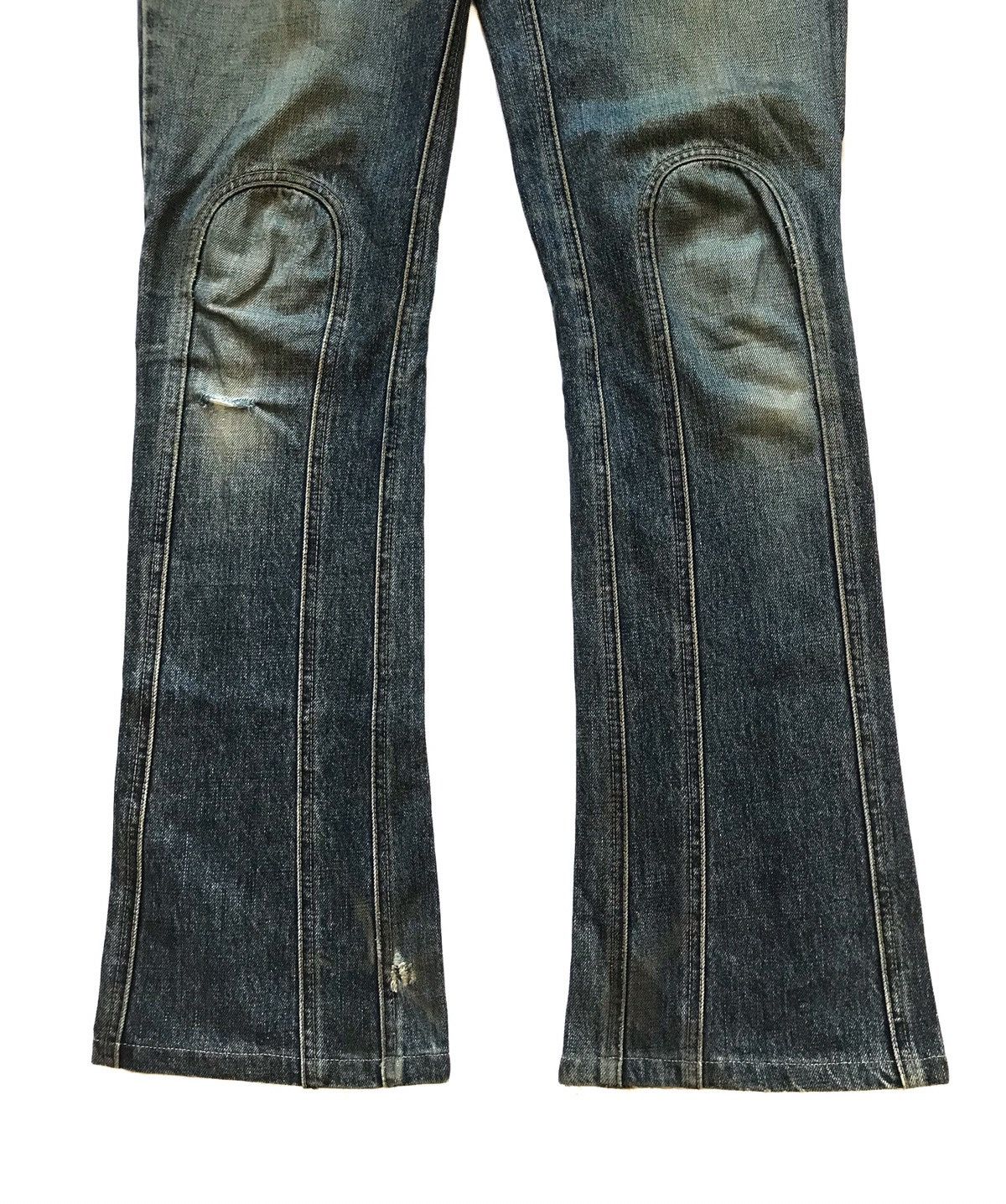 14th Addiction SHARE SPIRIT FLARE DISTRESSED JEANS Size 30" / US 8 / IT 44 - 3 Thumbnail