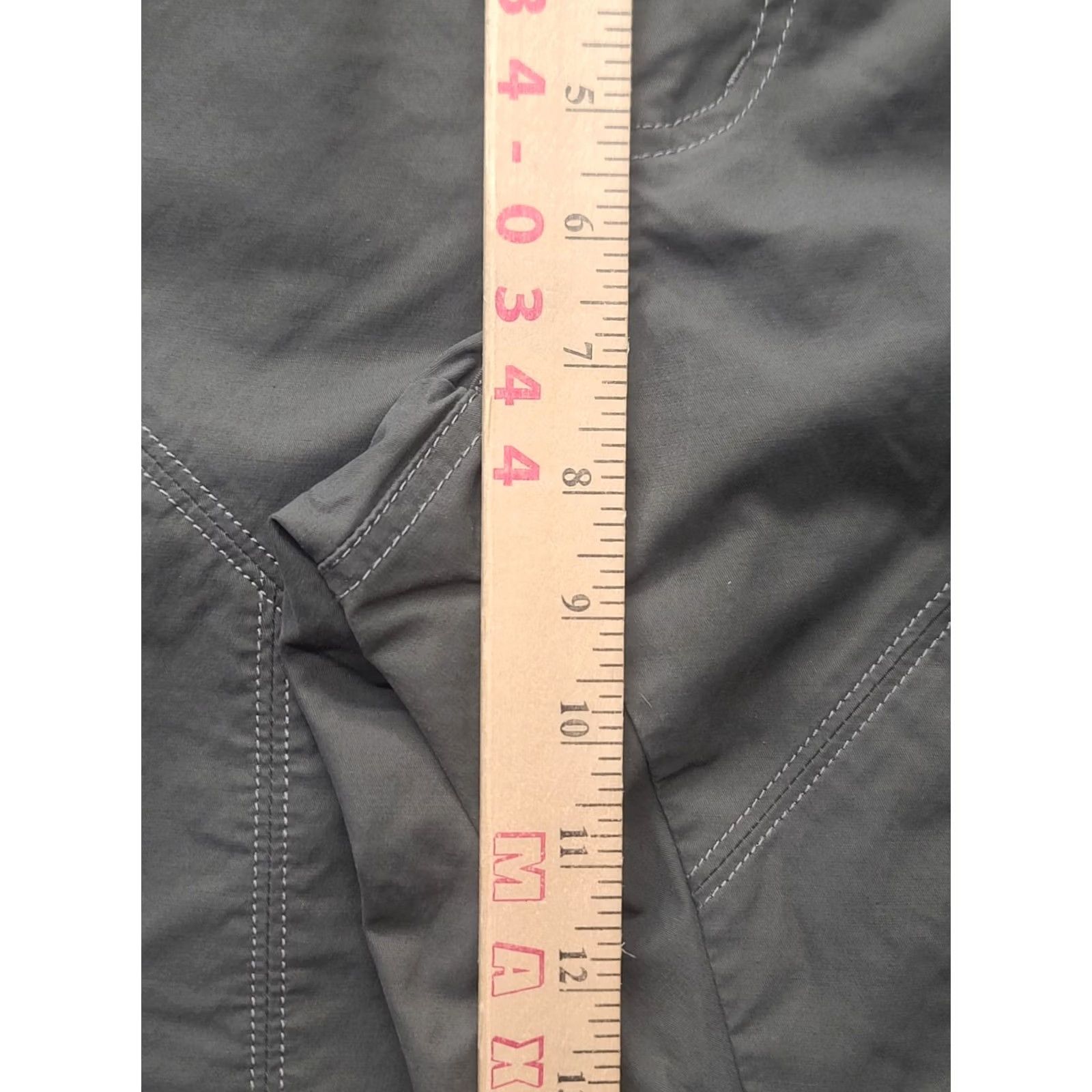 Vintage Kuhl Pants Womens 4x30 Inspiratr Ankle Zip Regular Fit Mid Rise Tapered Leg Green Cotton Nylon Spandex Baggy? Size 27" / US 4 / IT 40 - 4 Thumbnail