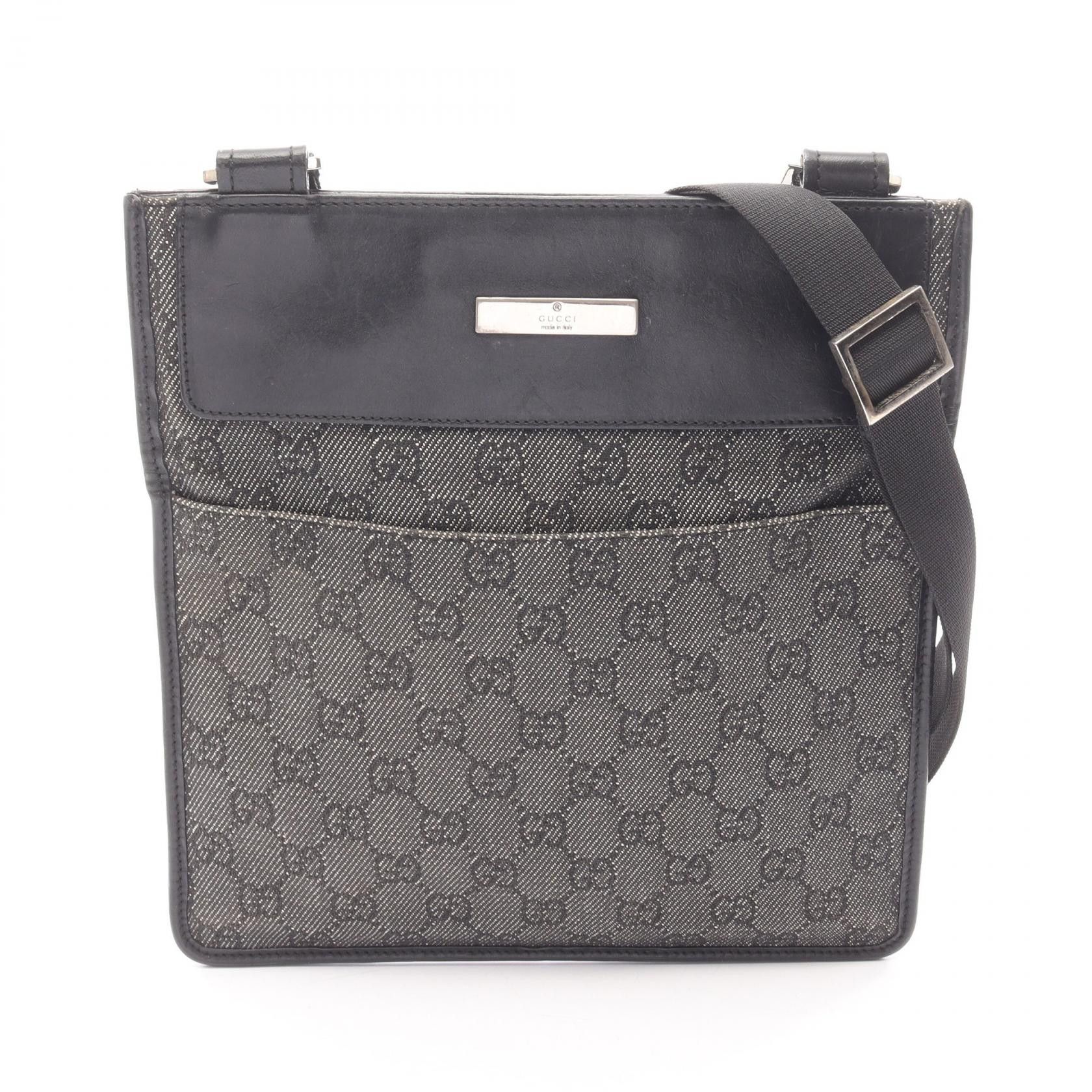 Gucci Gucci Gucci GG Denim Shoulder Bag Textile Shoulder Bag 27639 DUTY FREE for USA Size ONE SIZE - 1 Thumbnail