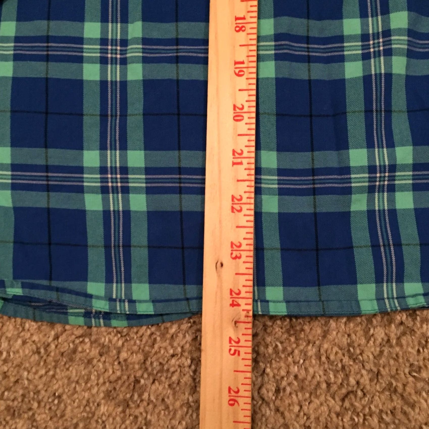Talbots Talbots Petites Shirt Womens PM Blue Plaid Roll Tab Long Sleeve Button-Up Size M / US 6-8 / IT 42-44 - 7 Thumbnail