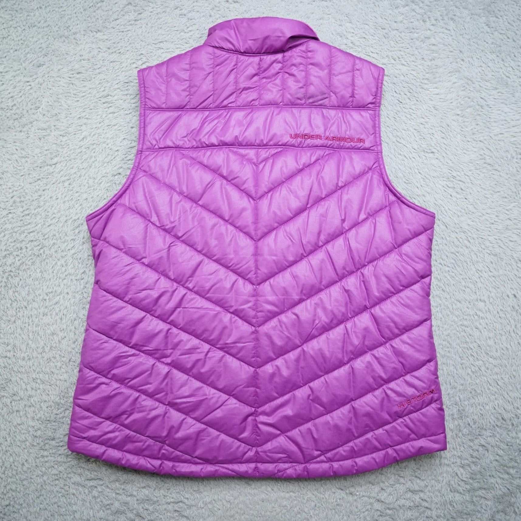 Under Armour Under Armour Vest Womens XL Pink UA Storm Quilted Puffer Size XL / US 12-14 / IT 48-50 - 3 Thumbnail