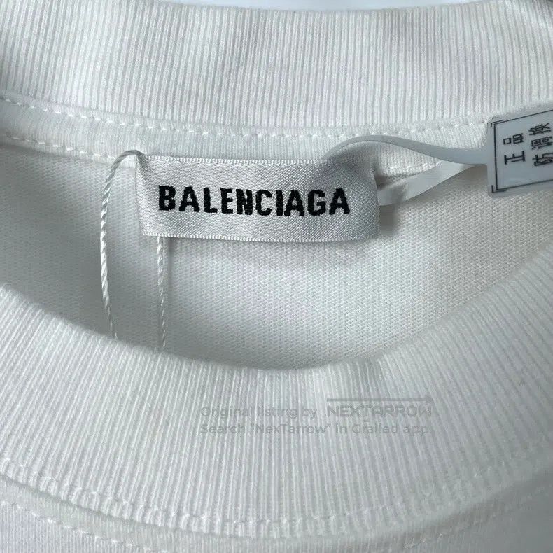Balenciaga Balenciaga White Short Sleeve T-Shirt Size US S / EU 44-46 / 1 - 2 Thumbnail