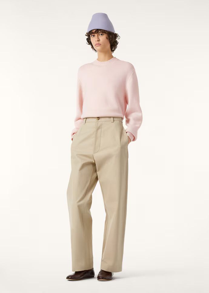 Loro Piana os11x0326 FAQ9314 Classic Crewneck Sweater in Pale Baby Rose Size M / US 6-8 / IT 42-44 - 6 Thumbnail
