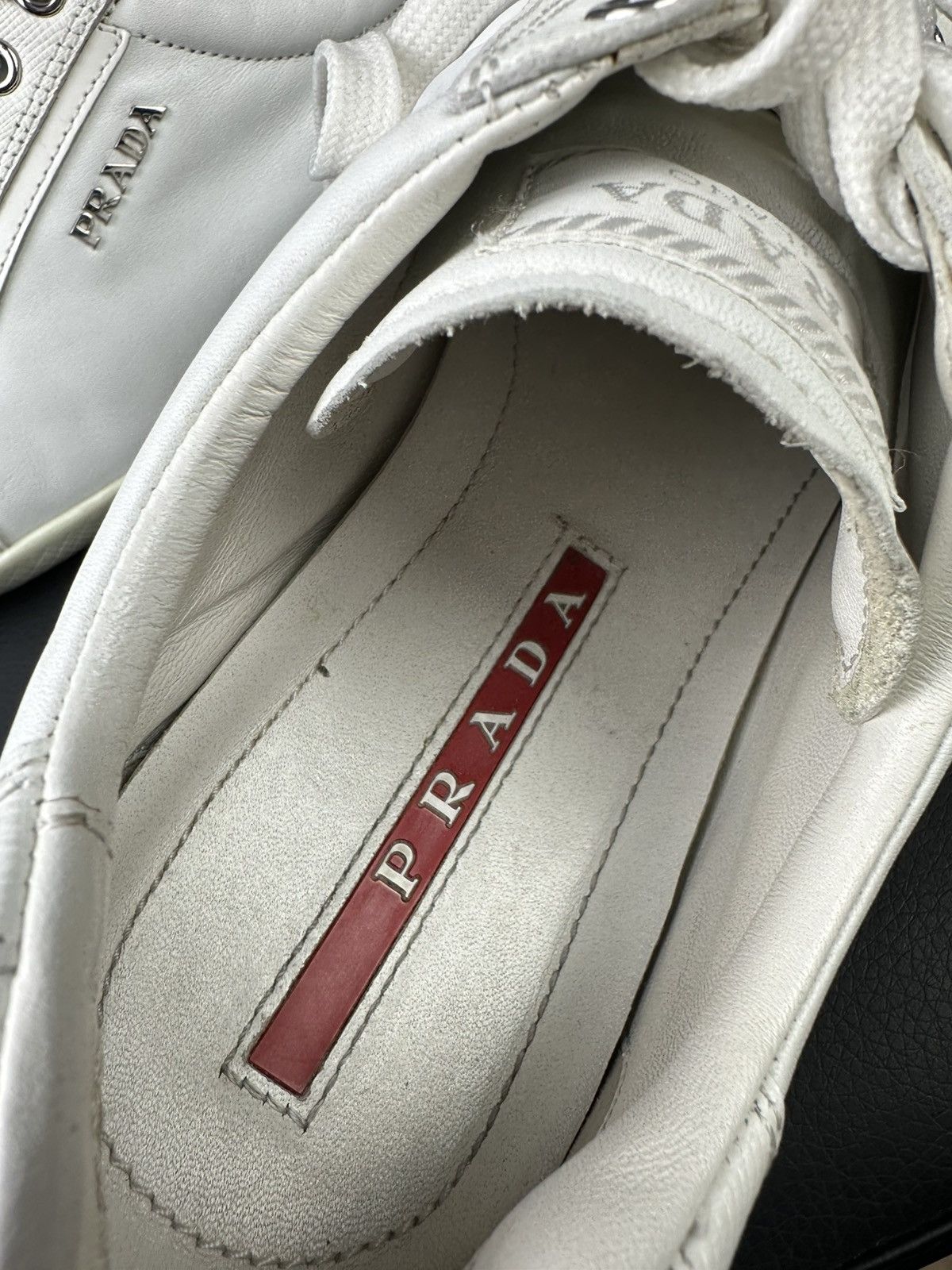 Prada Prada Vintage Leather Casual Low Top Shoes Womens's Size 37 Size US 7 / IT 37 - 9 Thumbnail