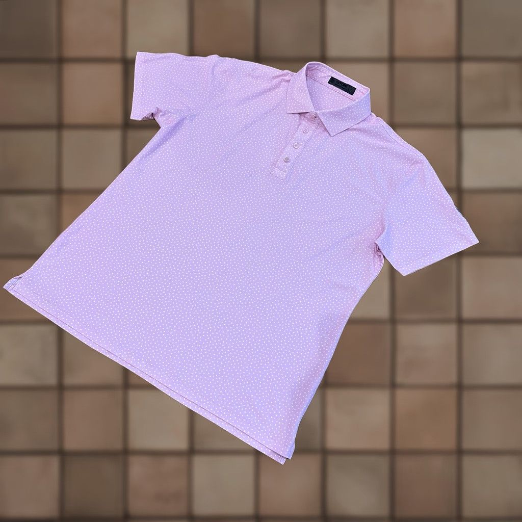 G/FORE G/Fore Polo Shirt Pink With Polka Dots Logo Short Sleeve Regular Size L Men's Size US L / EU 52-54 / 3 - 1 Thumbnail