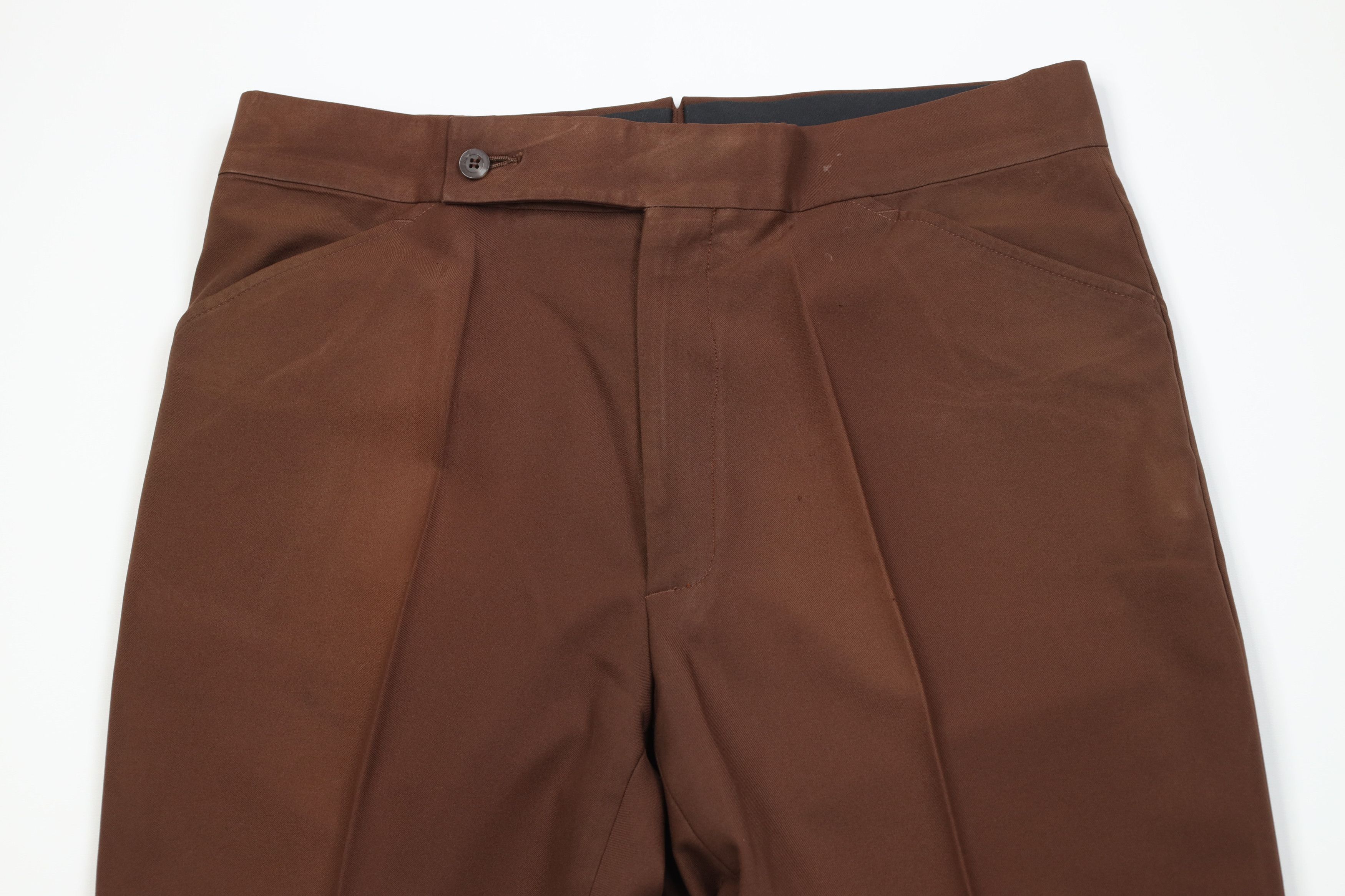 Vintage Vintage 70s Streetwear Knit Bell Bottoms Chino Pants Brown Size US 36 / EU 52 - 2 Thumbnail
