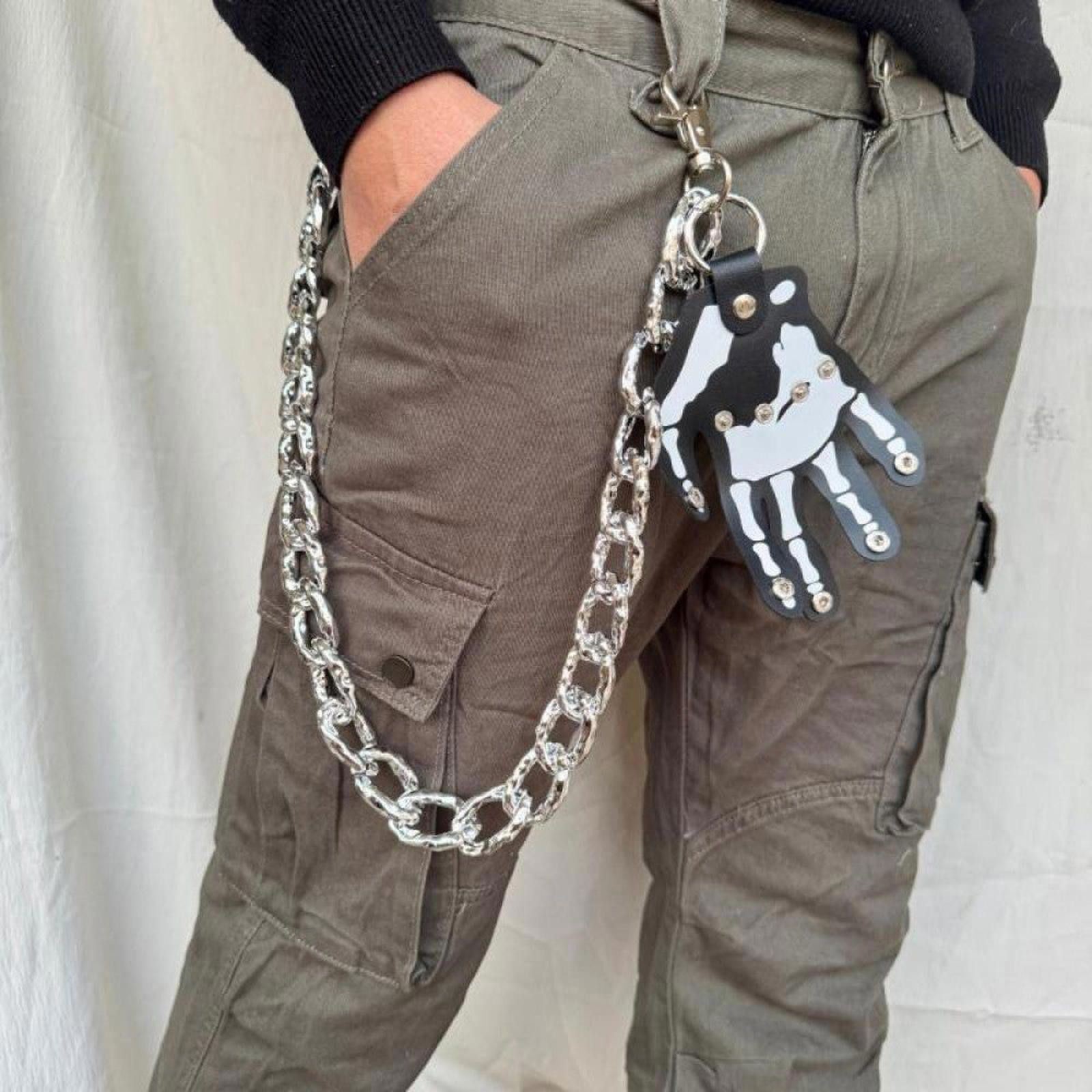 Jewelry Skeleton Hand Charm Wallet Chain Size ONE SIZE - 2 Thumbnail