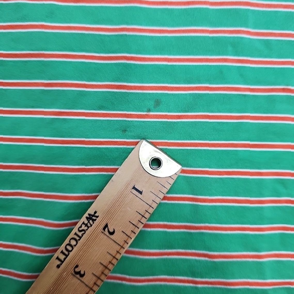 Polo Ralph Lauren Polo Ralph Lauren Polo Golf Shirt Men XL Green Stripe Logo X-large White Orange, Casual, Cotton Knit, Short Sleeve Size US XL / EU 56 / 4 - 6 Thumbnail