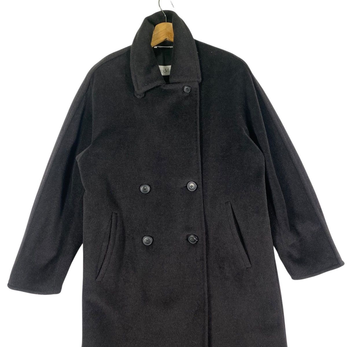 Max Mara Vintage Max Mara Double Breasted Wool Long Jacket Size Usa 2 Size XS / US 0-2 / IT 36-38 - 4 Thumbnail