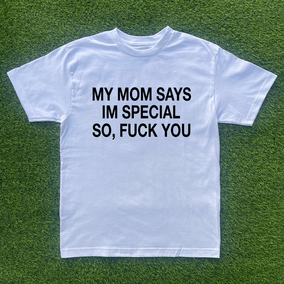 Vintage MY MOM SAYS IM SPECIAL F YOU TSHIRT Size US M / EU 48-50 / 2 - 1 Preview