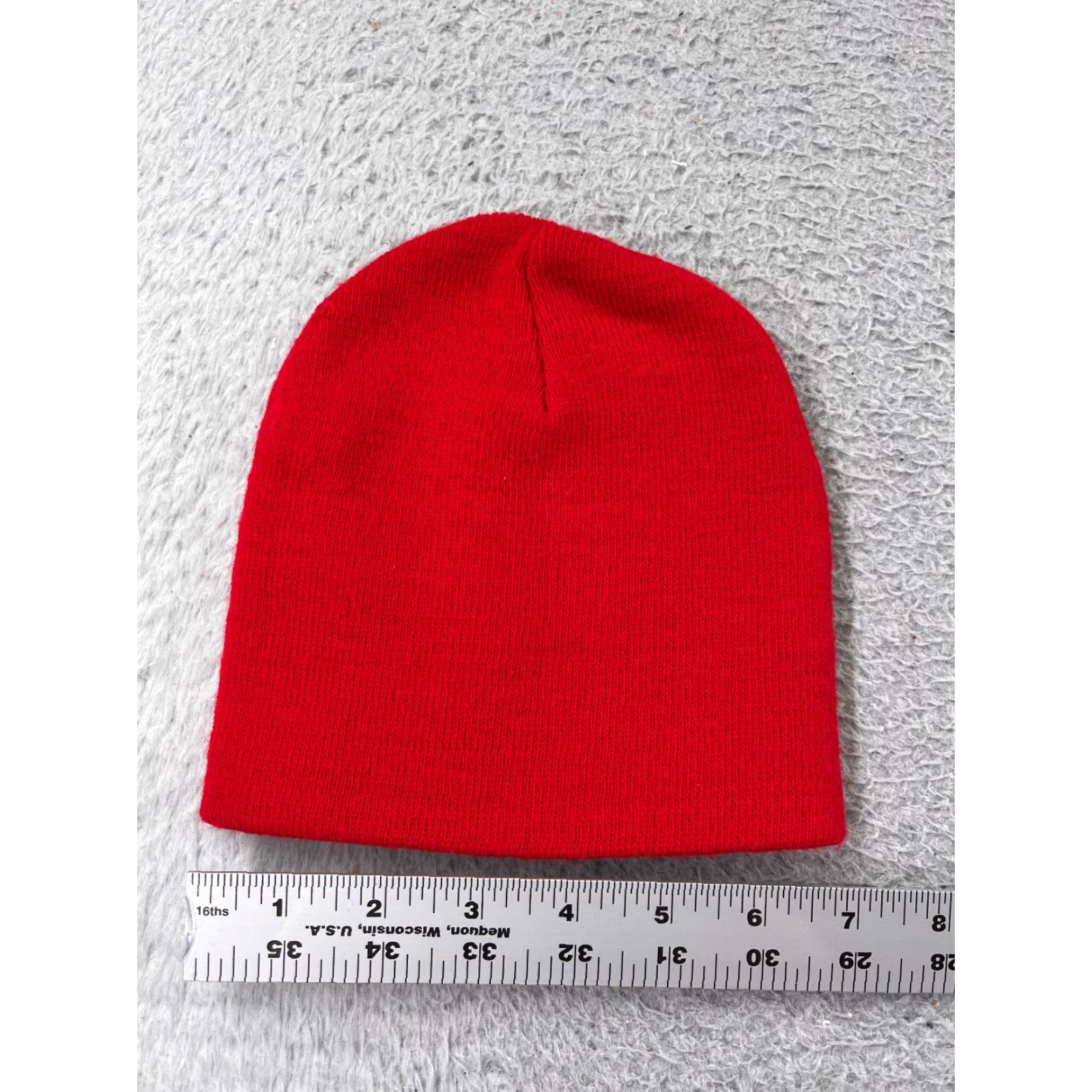 Vintage Browning Beanie Hat Adult One Size Red Knit Embroidered Buckmark Hunting Size ONE SIZE - 3 Thumbnail