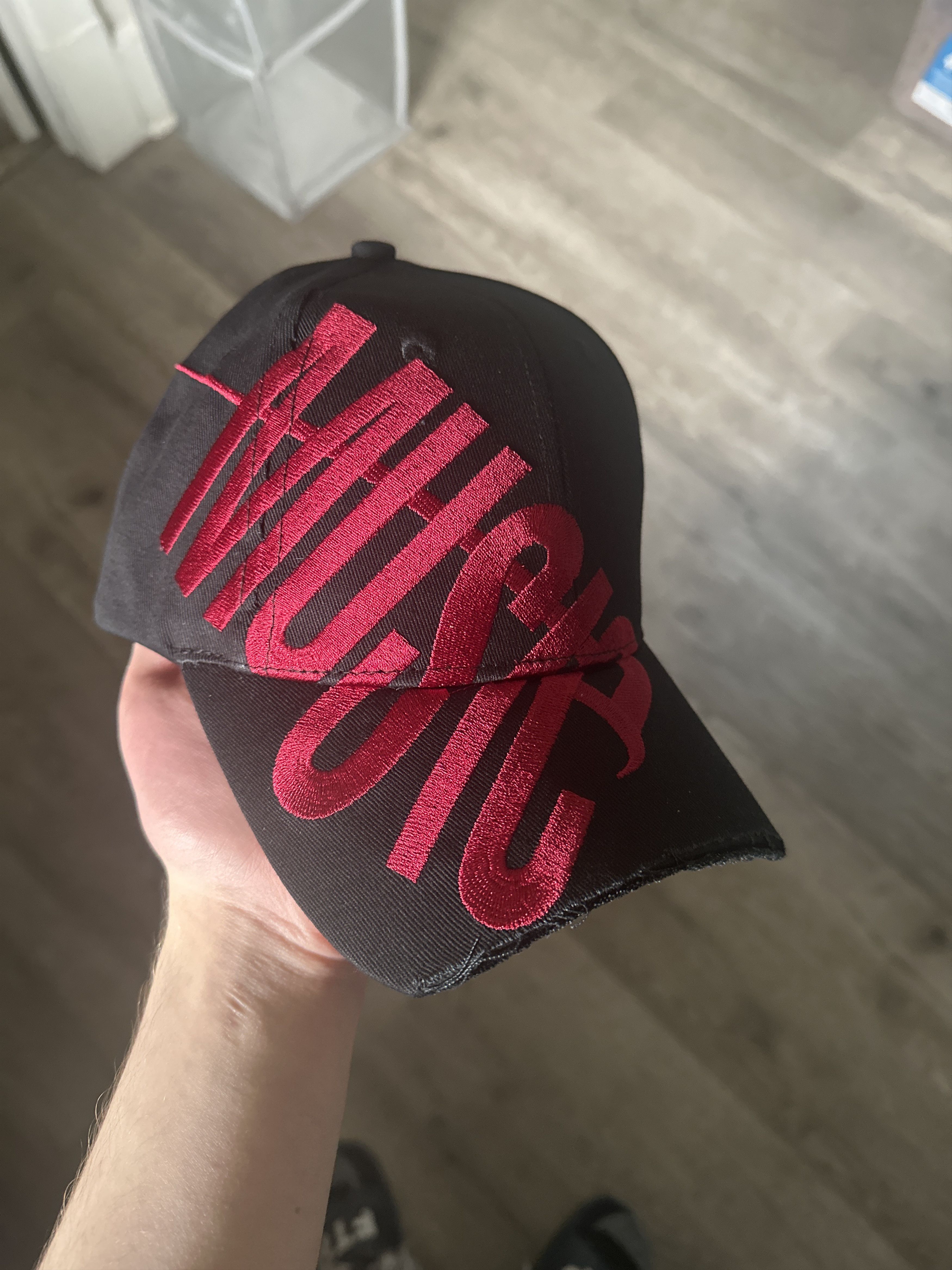 IAM Red Music Logo Hat - Playboi Carti | Shop