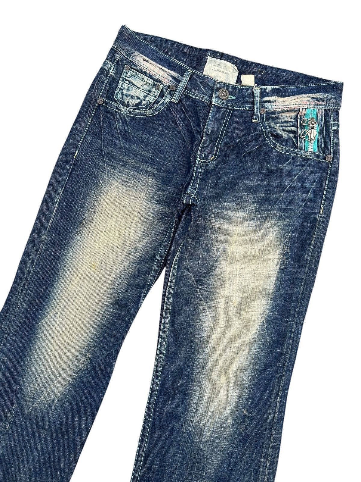 Kapital YOSHITOMO NARA LOLITA Vintage Distressed Rusty Denim Jeans Size US 34 / EU 50 - 3 Thumbnail