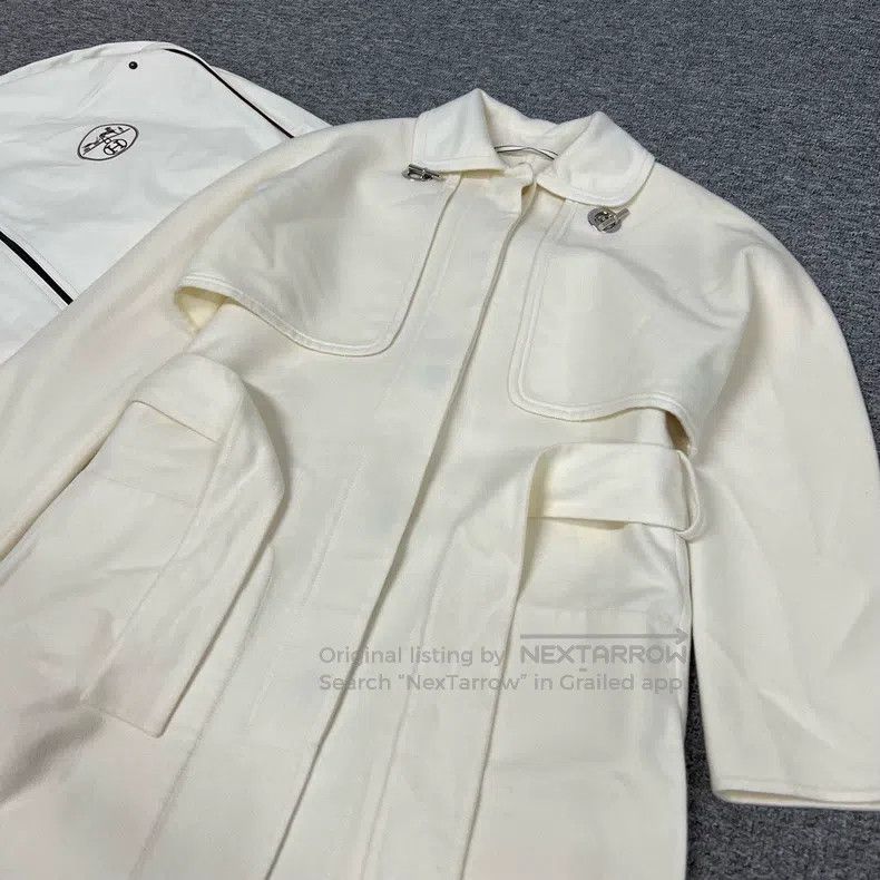 Hermes Hermes Long cashmere coat Size XXS / US 00 / IT 34 - 5 Thumbnail