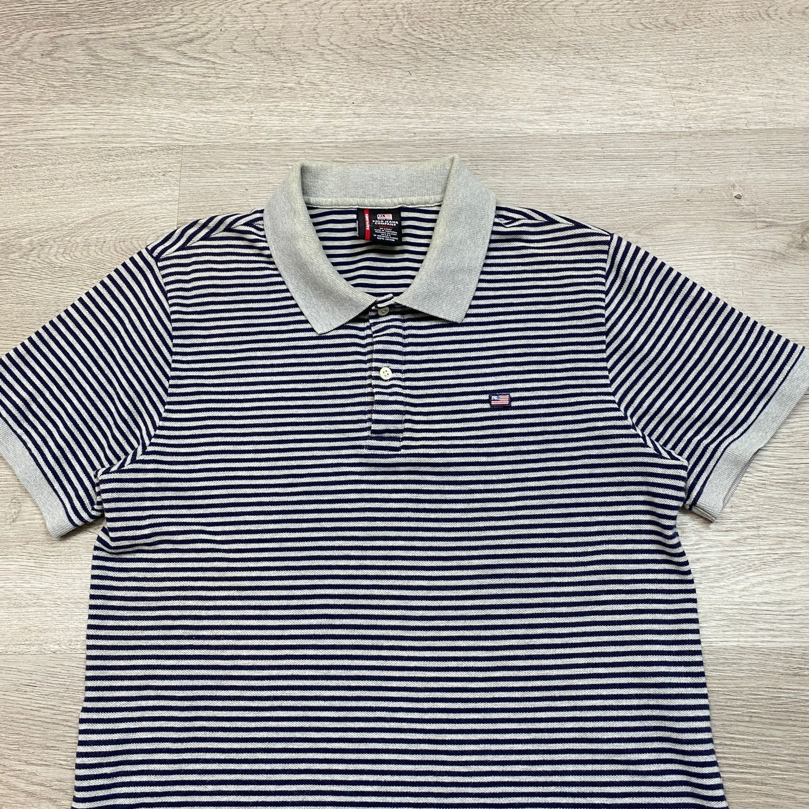 Ralph Lauren × Vintage Vintage Polo Jeans Co Stripe Polo Shirt Men's Medium Preppy Size US M / EU 48-50 / 2 - 2 Thumbnail