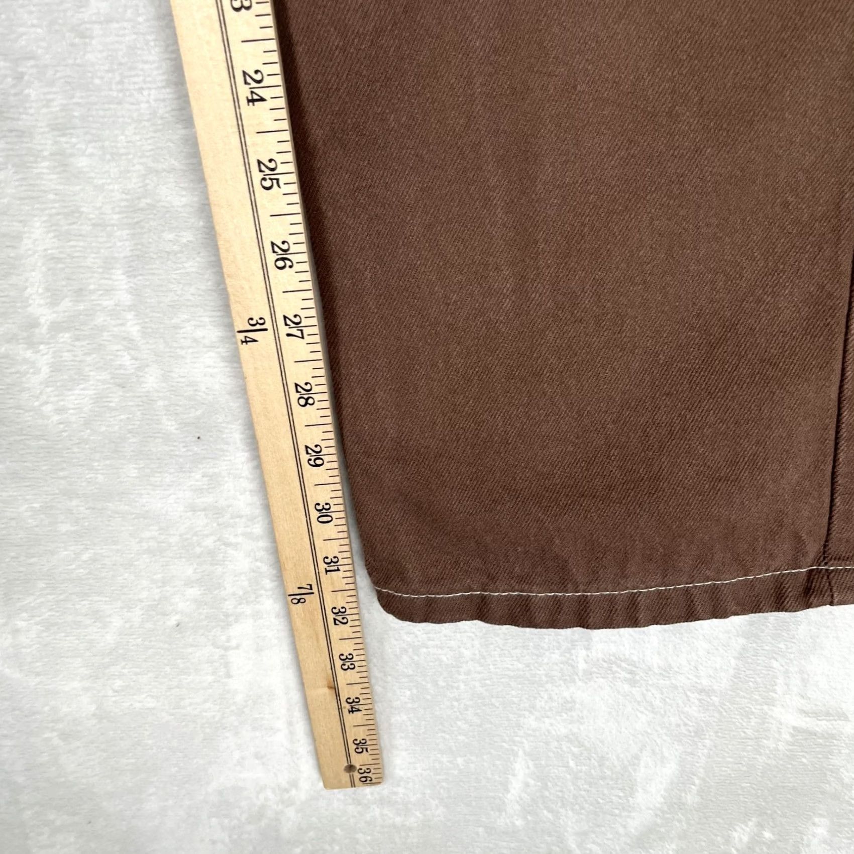Cotton On Cotton On Carpenter Jeans Womens 2 Brown Relaxed Straight Workwear Denim Jeans Size 26" / US 2 / IT 38 - 2 Thumbnail