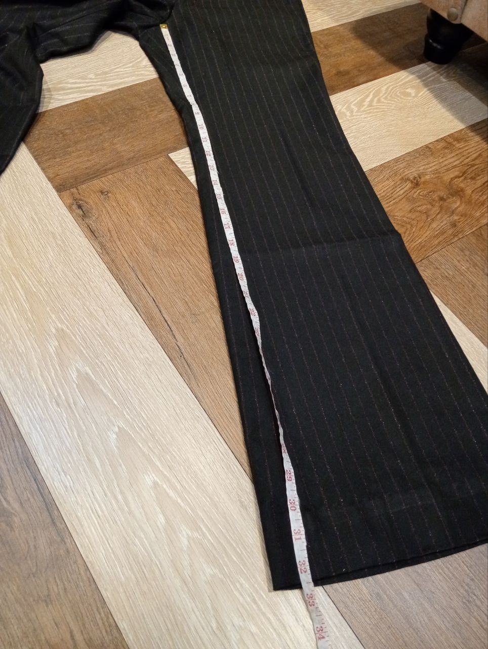 Tornado Mart TORNADO MART JAPAN FLARED BLACK STRIPES PANTS Size US 29 - 13 Thumbnail