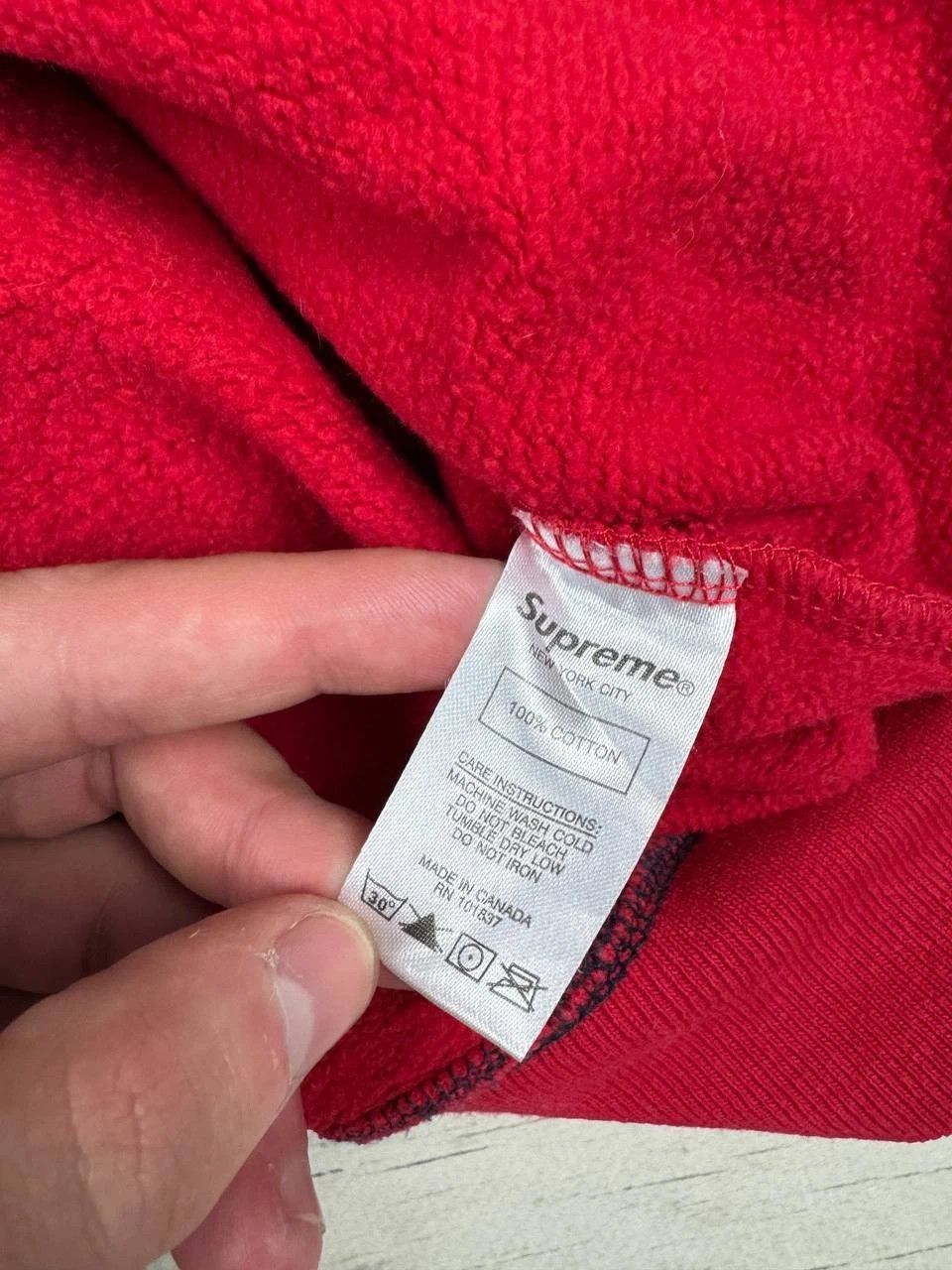 Supreme Supreme Split Sweatshirt Men Size XL Blue Red Size US XL / EU 56 / 4 - 13 Thumbnail
