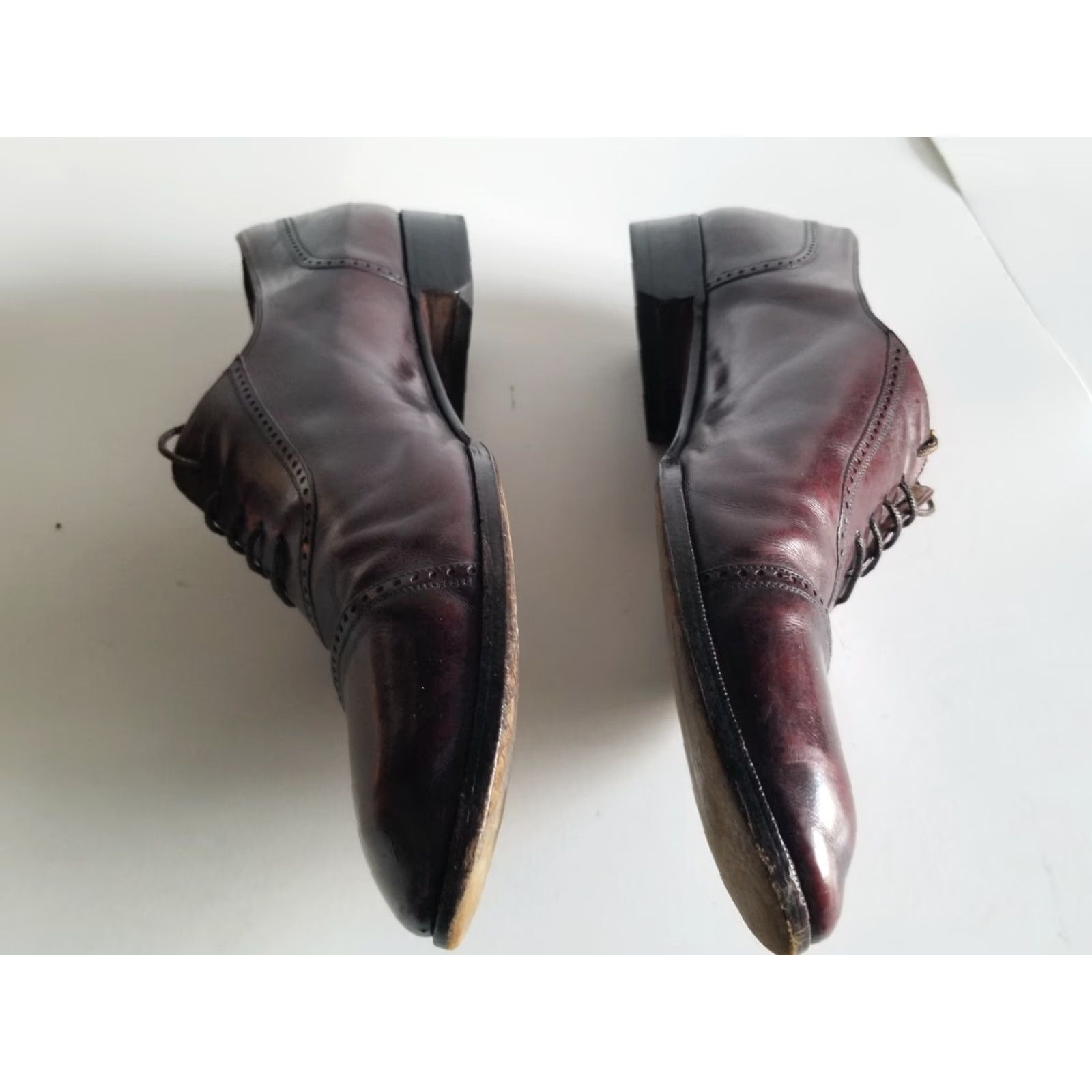 Cole Haan Cole Haan Mens Dress Shoe Oxfords 11 D Brown Leather Cap Toe Made In Italy Size ONE SIZE - 7 Thumbnail