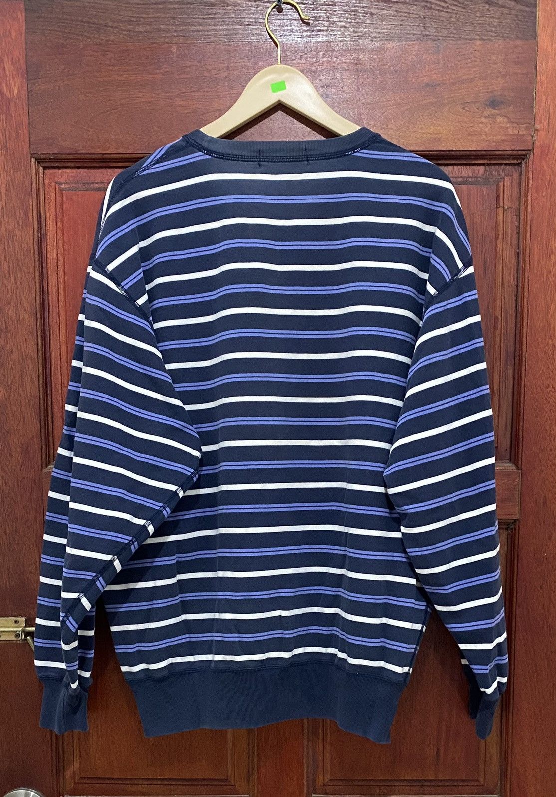 Polo Ralph Lauren × Ralph Lauren × Ralph Lauren Sport Vtg 90's Polo Ralph Lauren Stripe Kurt Cobain Sweatshirt Size US L / EU 52-54 / 3 - 2 Thumbnail