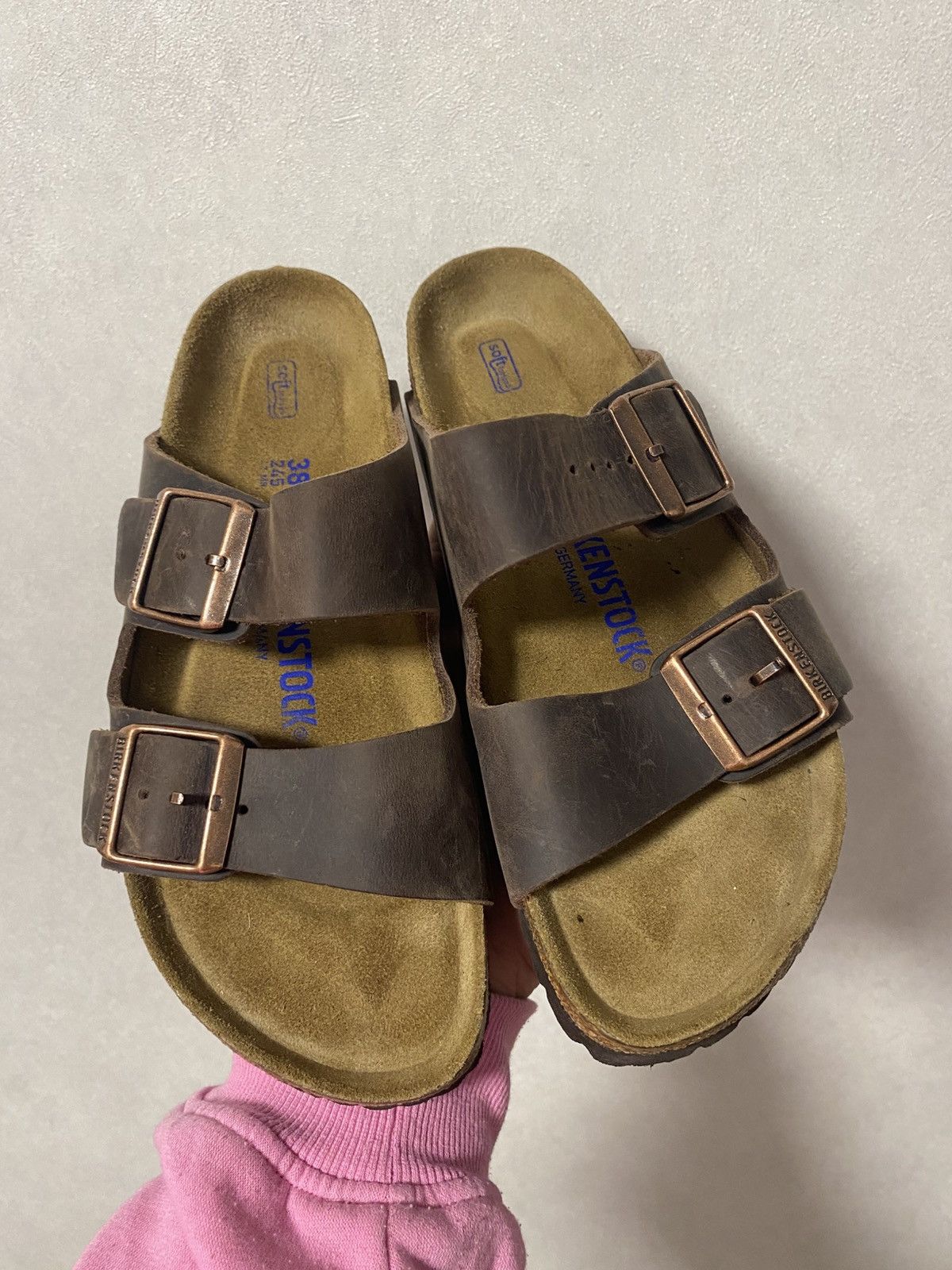Birkenstock Birkenstock Arizona Brown Leather Sandals Sz: 38 / 24.5cm Size US 8 / IT 38 - 1 Thumbnail