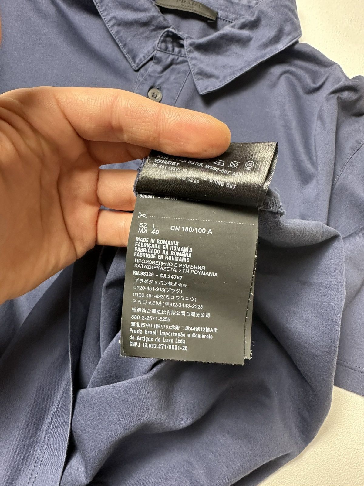 Prada Prada polo legit size L fits M mens mint 🤌🏼 Size US L / EU 52-54 / 3 - 18 Thumbnail