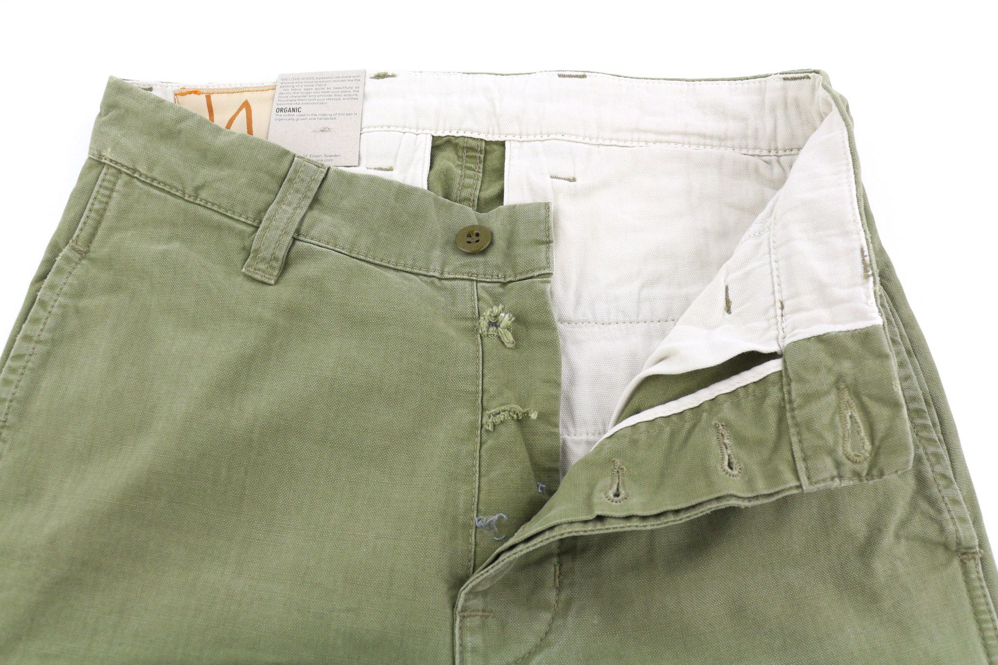 Nudie Jeans LOOSE ALVAR W26/L32 Beech Green Washed Jeans 82575 Size 26" / US 2 / IT 38 - 4 Thumbnail