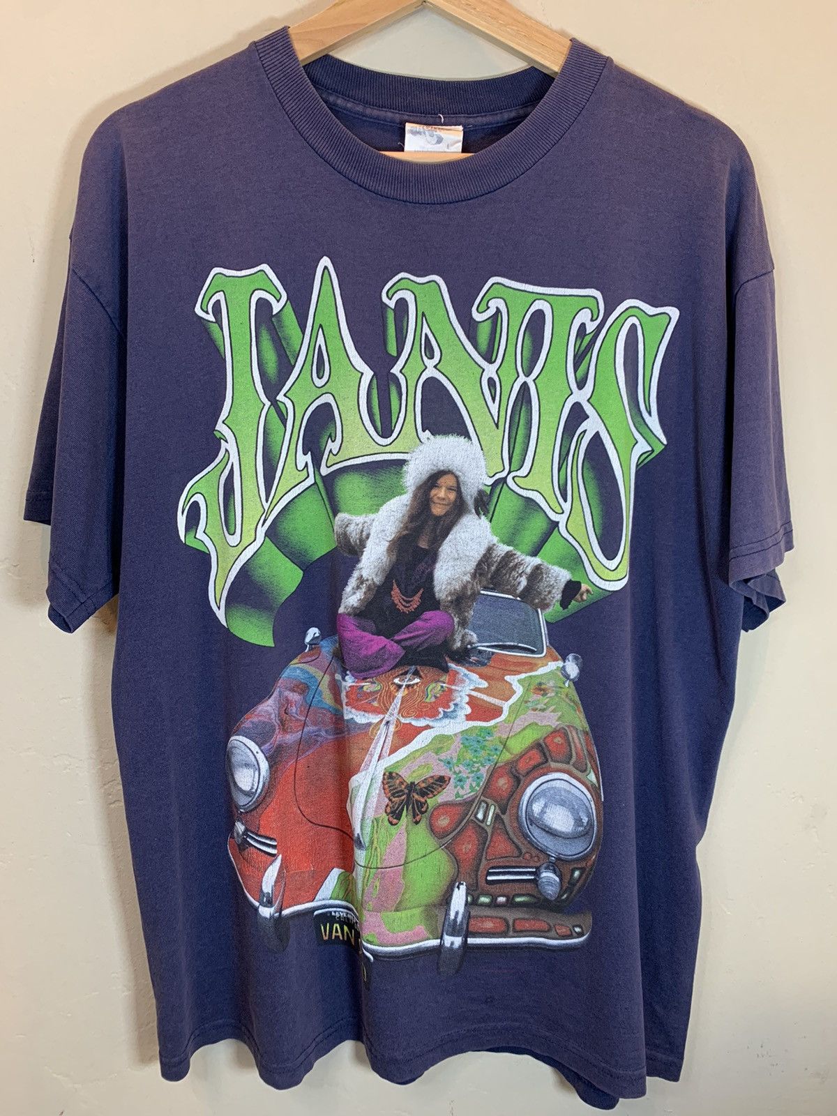 Band Tees × Vintage RARE Vintage 90’s Janis Joplin Porsche Psychedelic Art Shirt Size US L / EU 52-54 / 3 - 1 Thumbnail