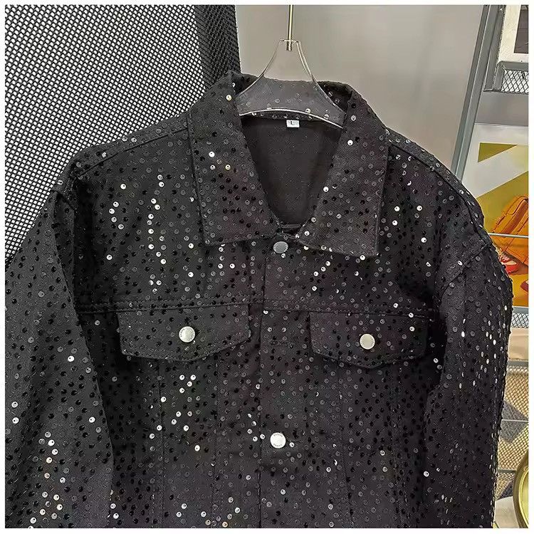 Japanese Brand Black Party Shiny Jacket Size US L / EU 52-54 / 3 - 3 Thumbnail