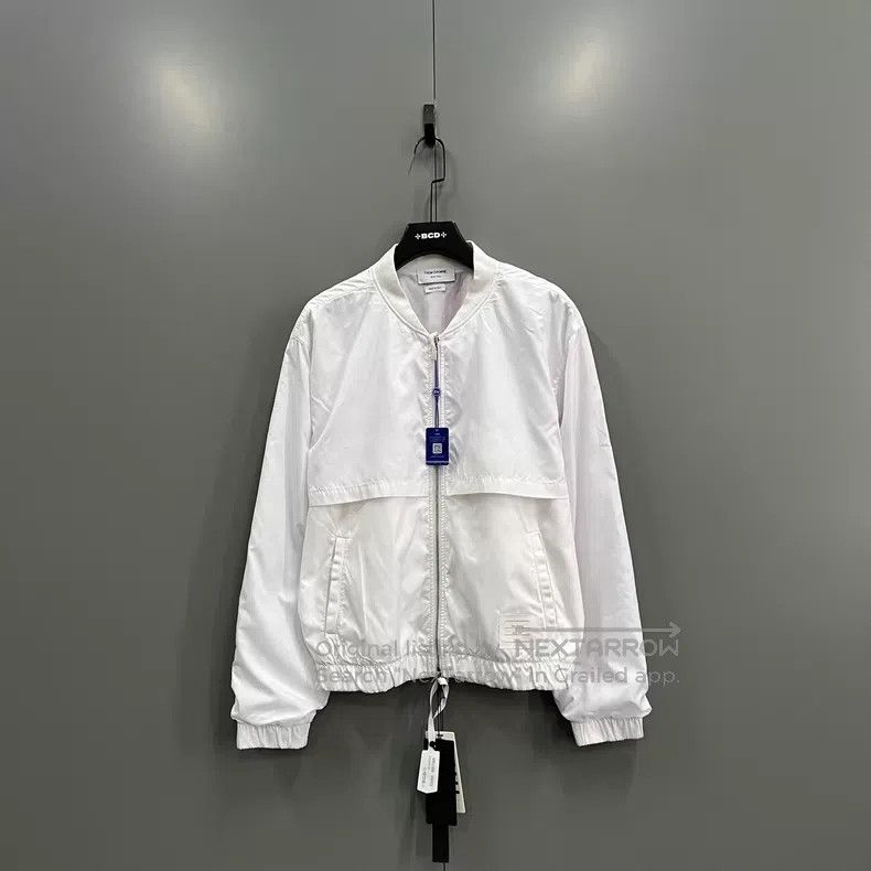 Thom Browne Thom Browne Back Striped Zip-up Jacket Size US XL / EU 56 / 4 - 1 Thumbnail