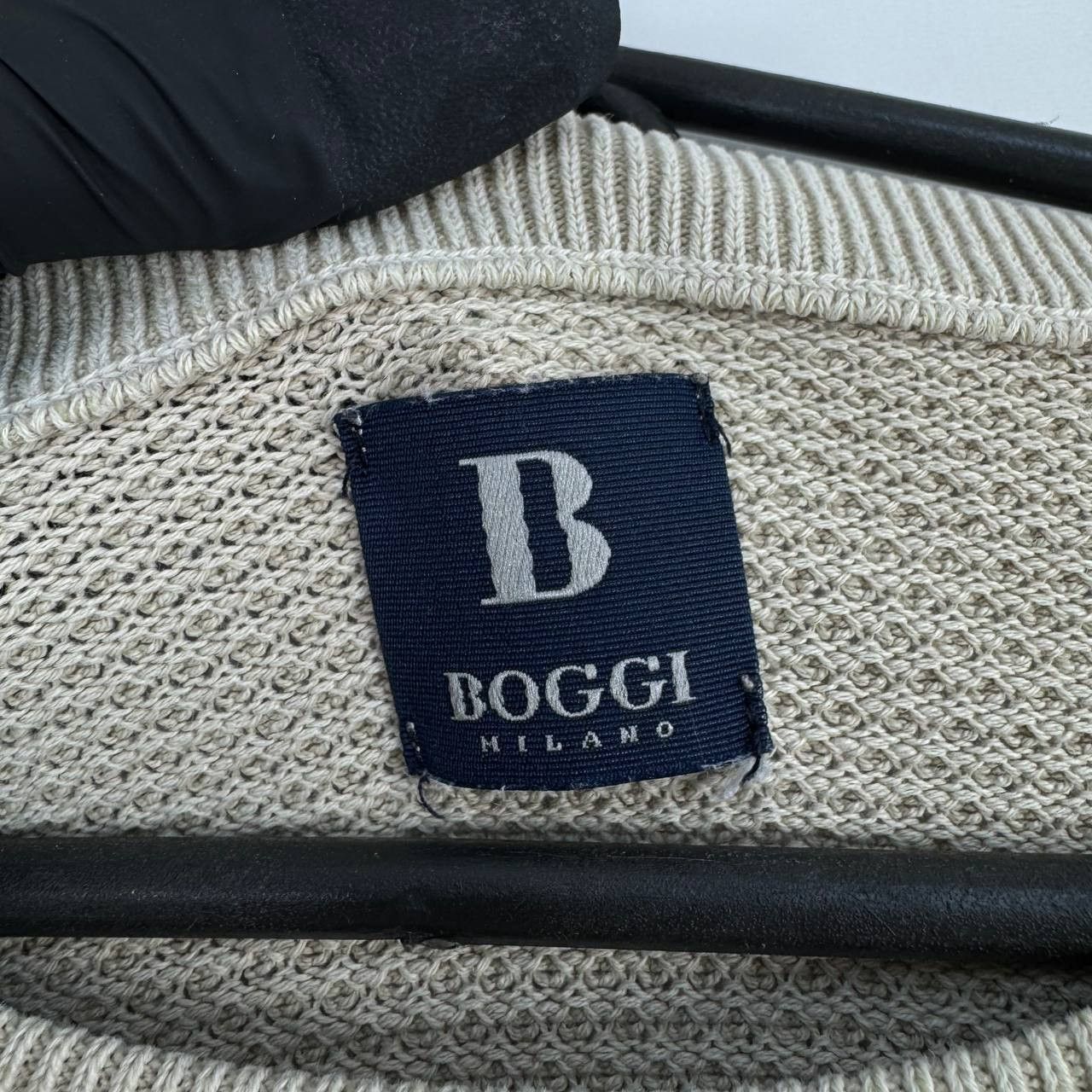 Boggi Boggi Milano Knit Sweater Men Beige Crewneck Size XL Size US XL / EU 56 / 4 - 3 Thumbnail