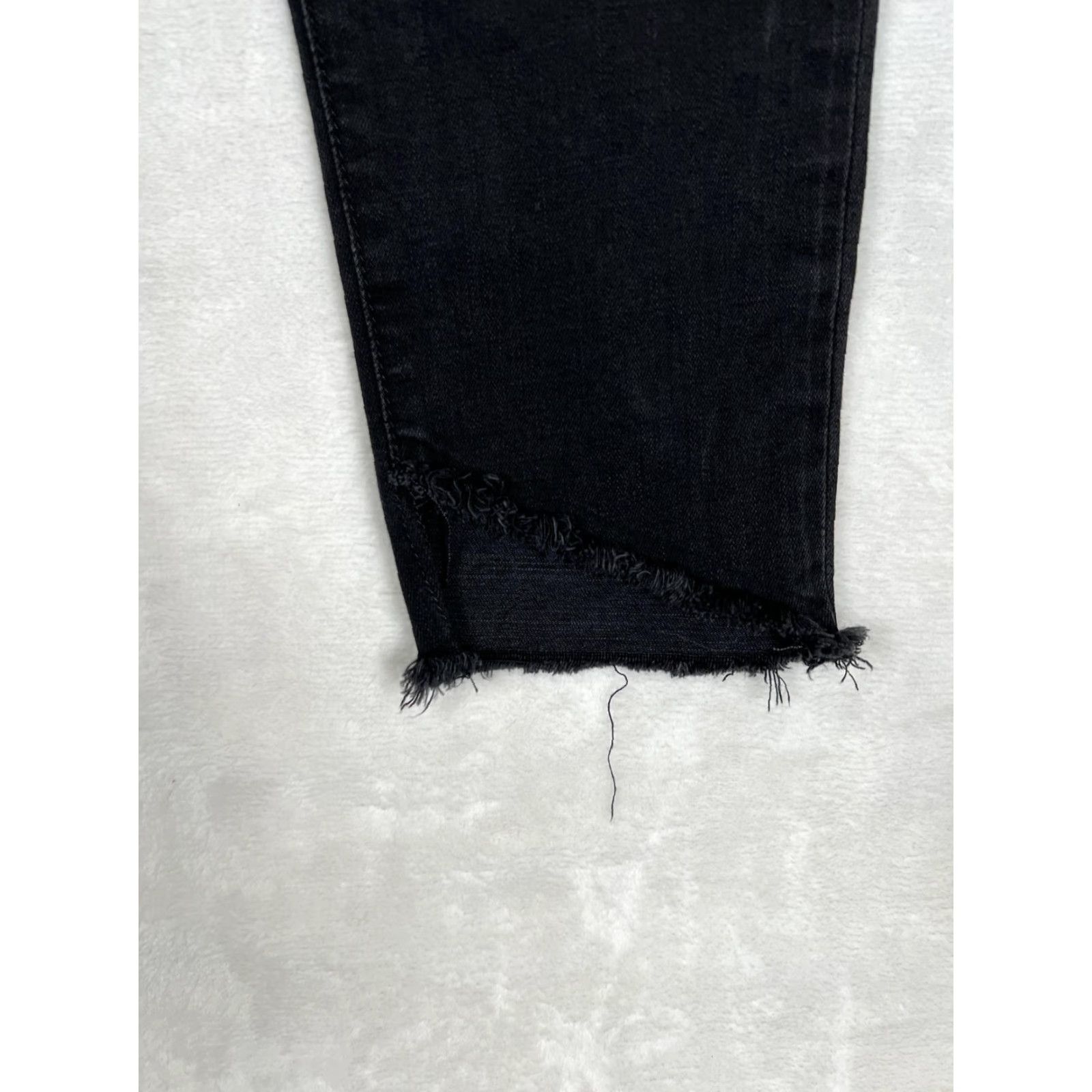 Vintage Joe's Jeans Jeans Womens 29 Black Raw Hem Ankle Flawless The Blondie Skinny Size 29" - 2 Thumbnail