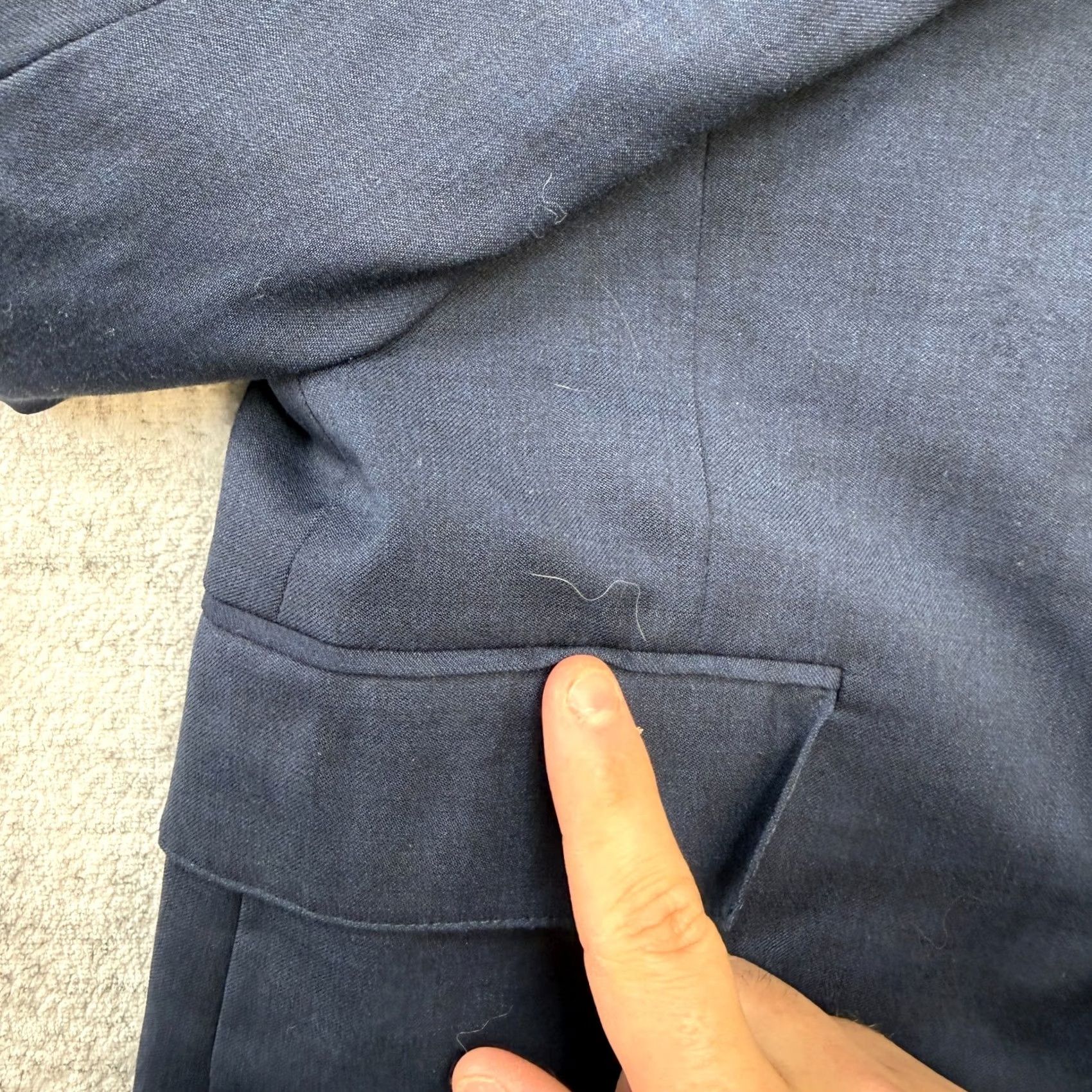 Bonobos Bonobos Blazer Jacket Mens 36R Blue Slim Wool Stretch Single-Breasted Two-Button Notch Lapel Front Coat Formal Dress Shirt/Coat Size 36R - 3 Thumbnail