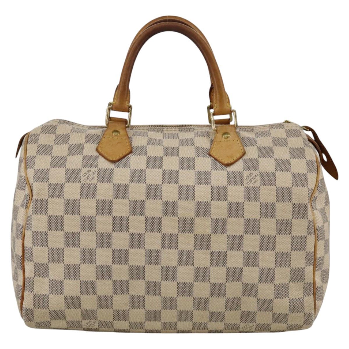 Louis Vuitton Speedy 30 White Canvas Handbag (Pre-Owned) Size ONE SIZE - 1 Thumbnail