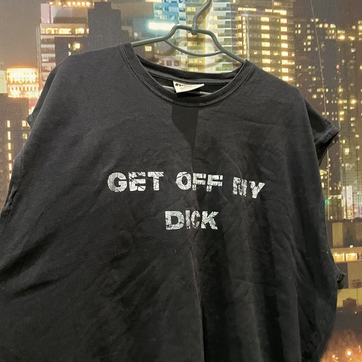 Band Tees OPIUM TANK TOP HUMOR GET OFF MY DICK PENIS FADE PORNO STAR Size US XXL / EU 58 / 5 - 4 Thumbnail