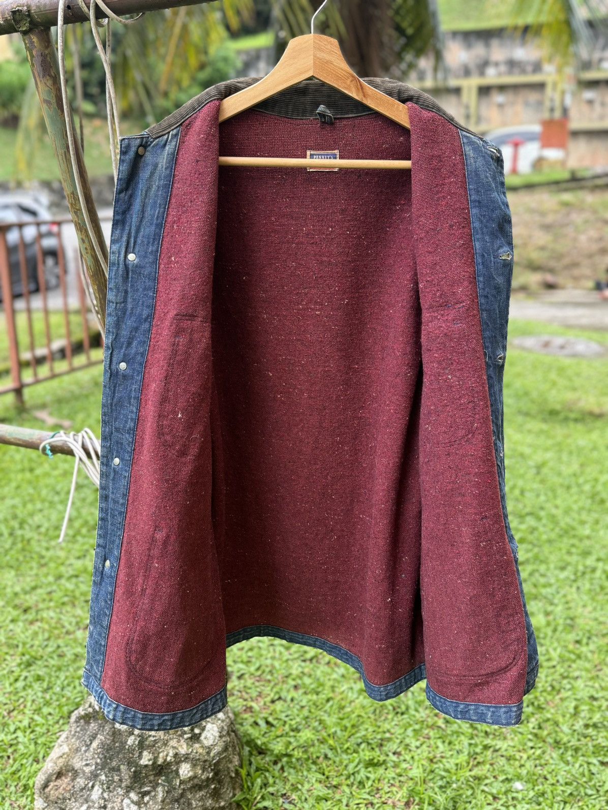 Vintage 🔥Vintage 50s Penney’s Big Mac Coverall denim blanket jacket Size US L / EU 52-54 / 3 - 3 Thumbnail