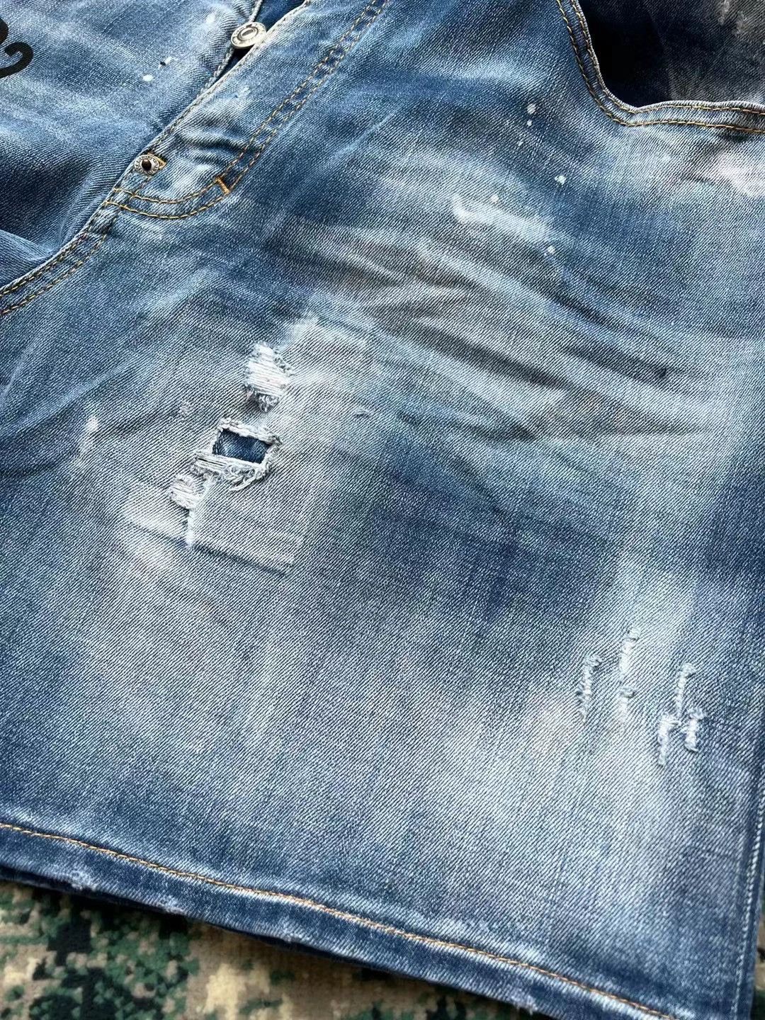 Dsquared2 Dsquared2 2022SS Denim Boxer Short Graffiti Logo Size US 28 / EU 44 - 5 Thumbnail