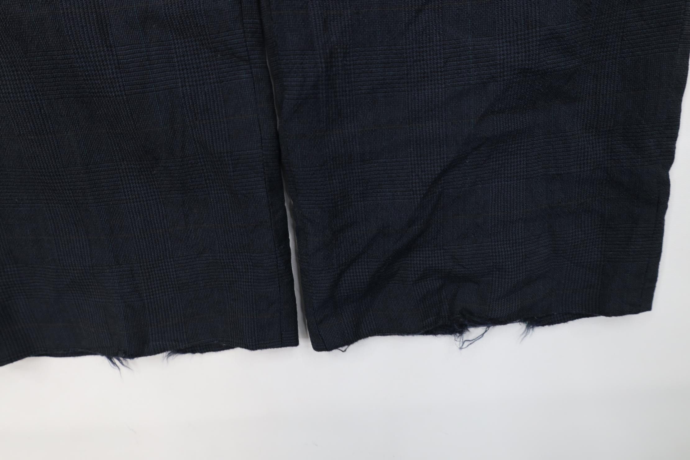 Burberry Vintage 90s Burberry Wool Knit Wide Leg Chino Pants Plaid Size US 32 / EU 48 - 6 Thumbnail