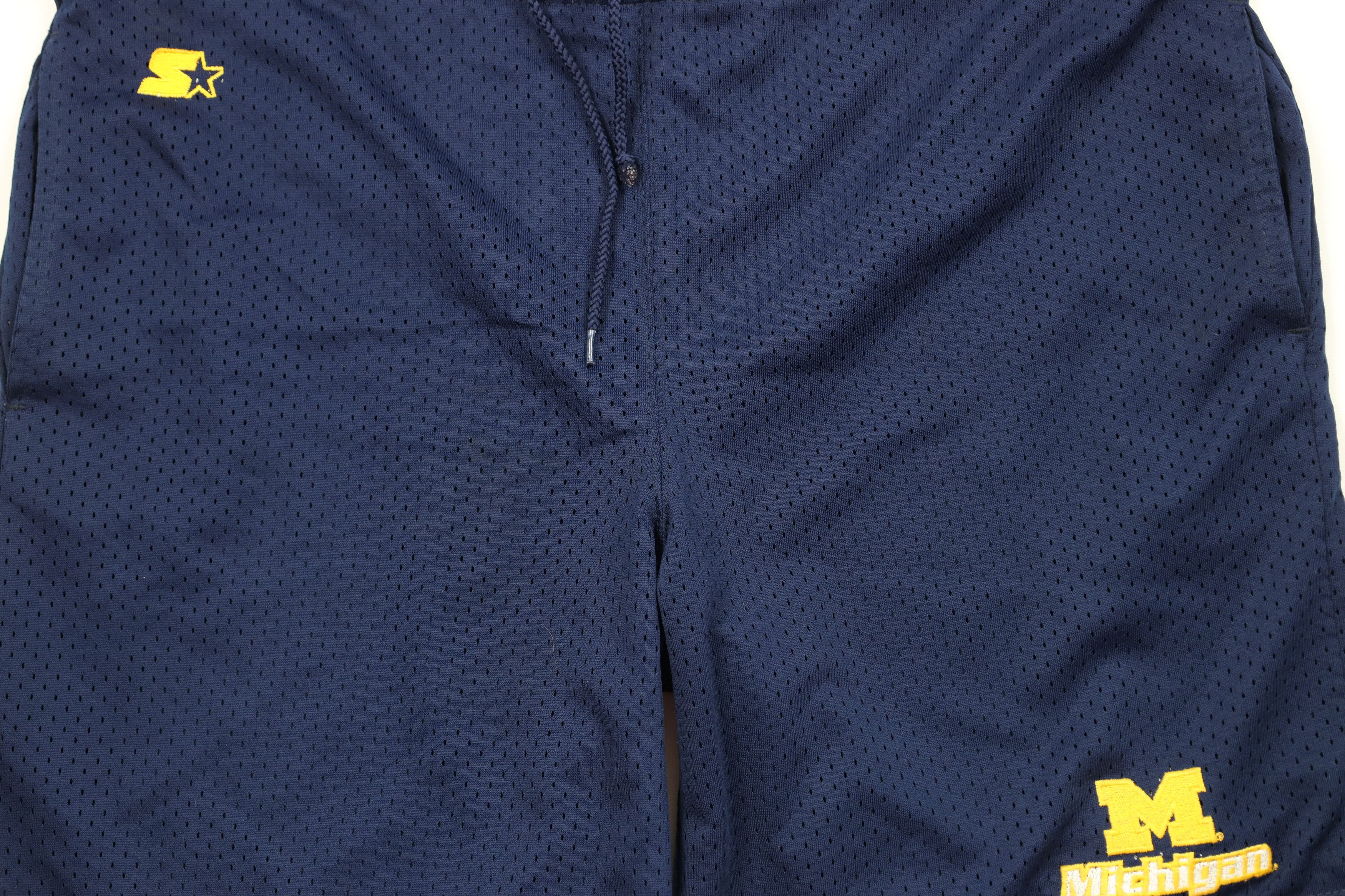 Starter Vintage 90s Starter University of Michigan Above Knee Shorts Size US 40 / EU 56 - 3 Thumbnail
