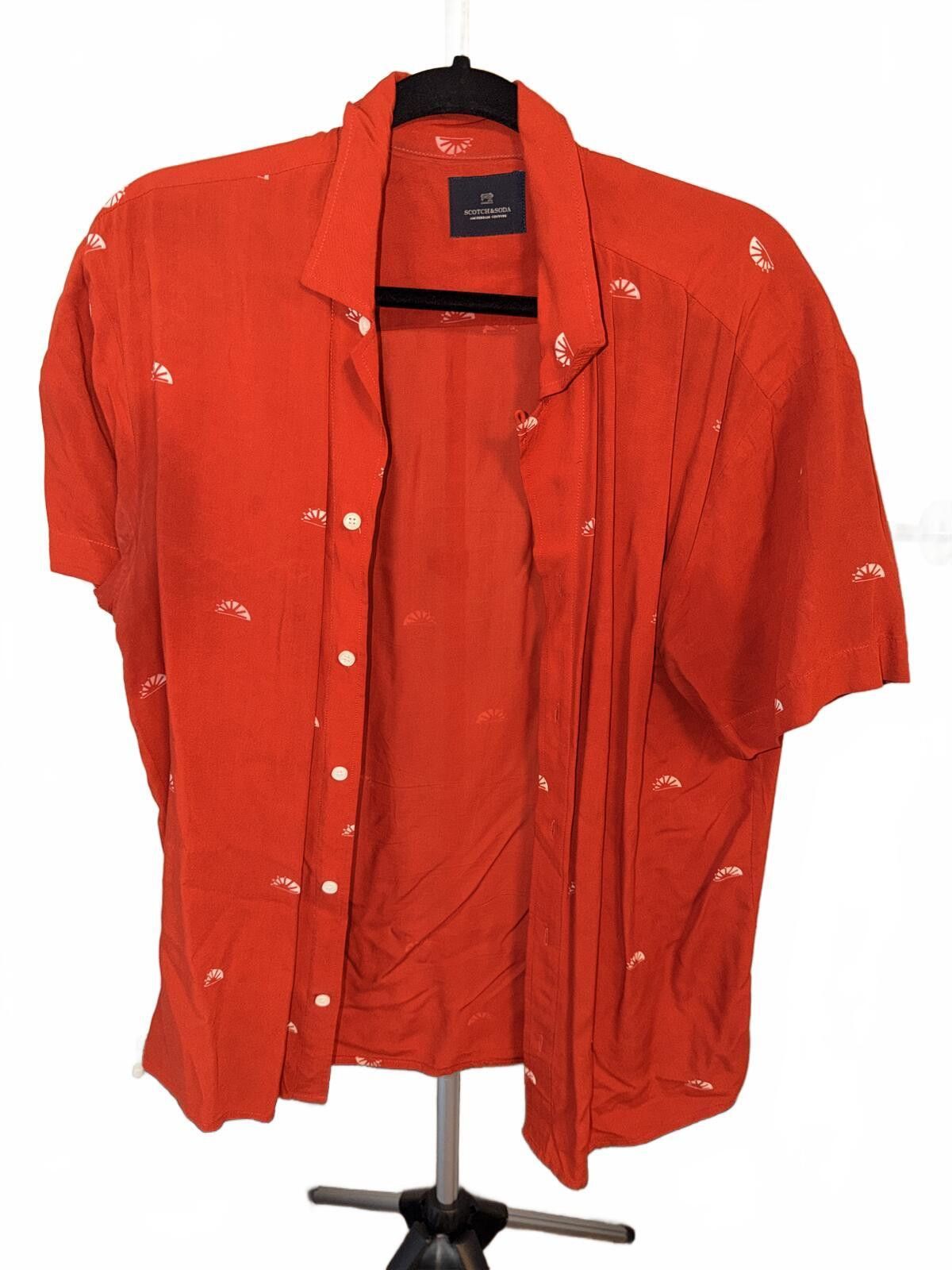 Scotch & Soda Scotch & Soda Men's Short Sleeve Button-Up Shirt, Size M, Size US M / EU 48-50 / 2 - 1 Thumbnail