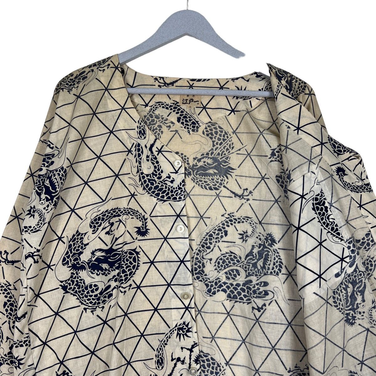 Japanese Brand 🔥 RARE VINTAGE KIMONO JAPAN DRAGON SHIRT CARDIGAN Size US L / EU 52-54 / 3 - 11 Thumbnail