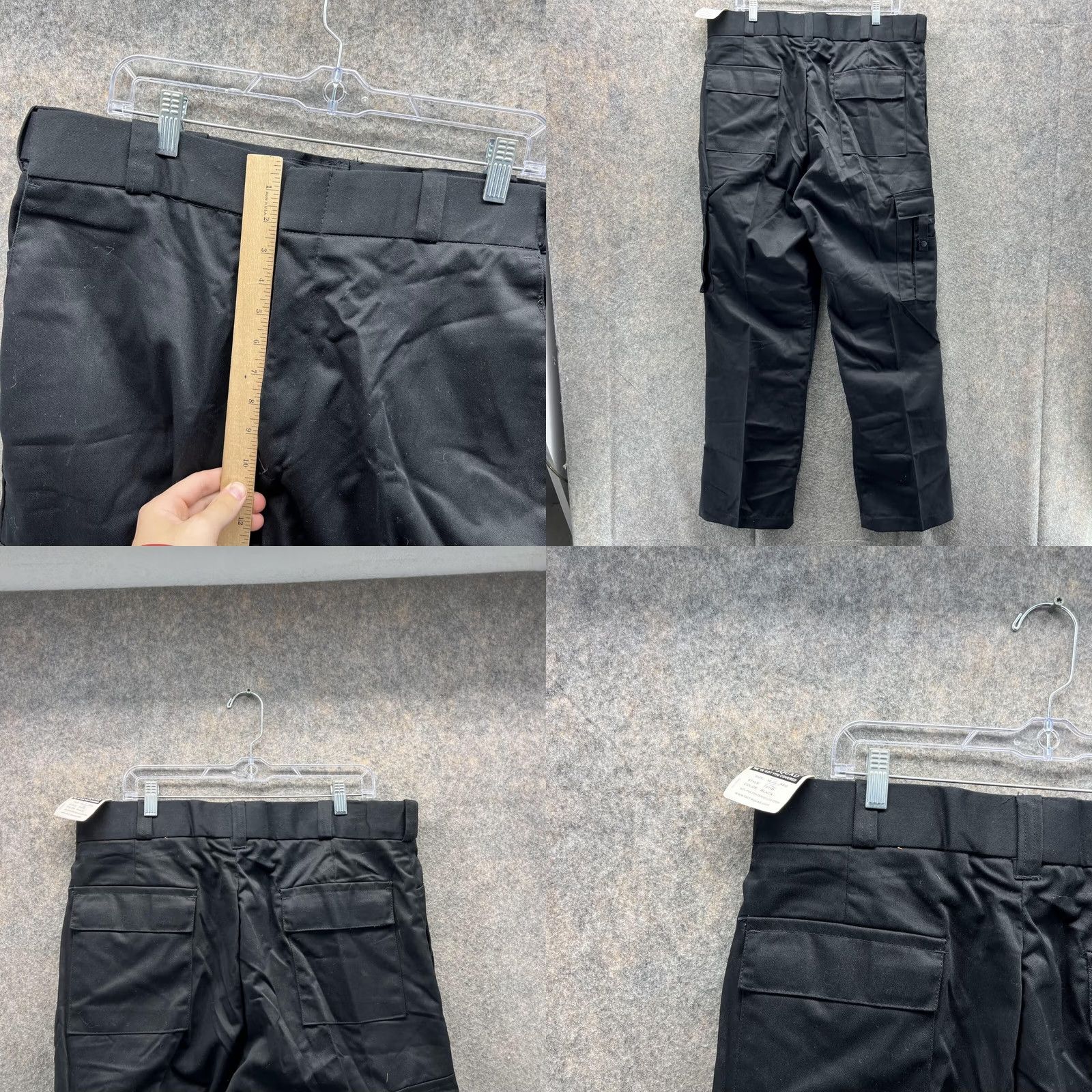 Vintage Tact Squad Pants Men 36 Regular Black Polyester Cargo Pocket Straight Inseam 32 Navy Police new Size US 36 / EU 52 - 8 Thumbnail