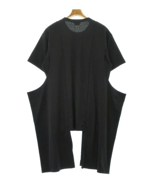 Comme des Garcons Homme Plus T-Shirts Polyester Plain Crewneck Uneven Hem Black Size US XL / EU 56 / 4 - 2 Thumbnail